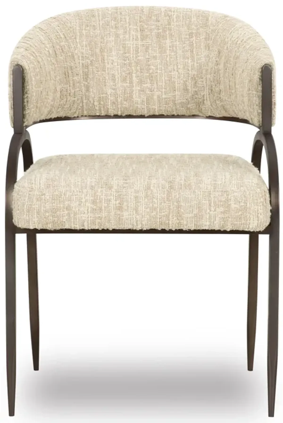 Tatum Taupe Textured Performance Boucle Dining Chair