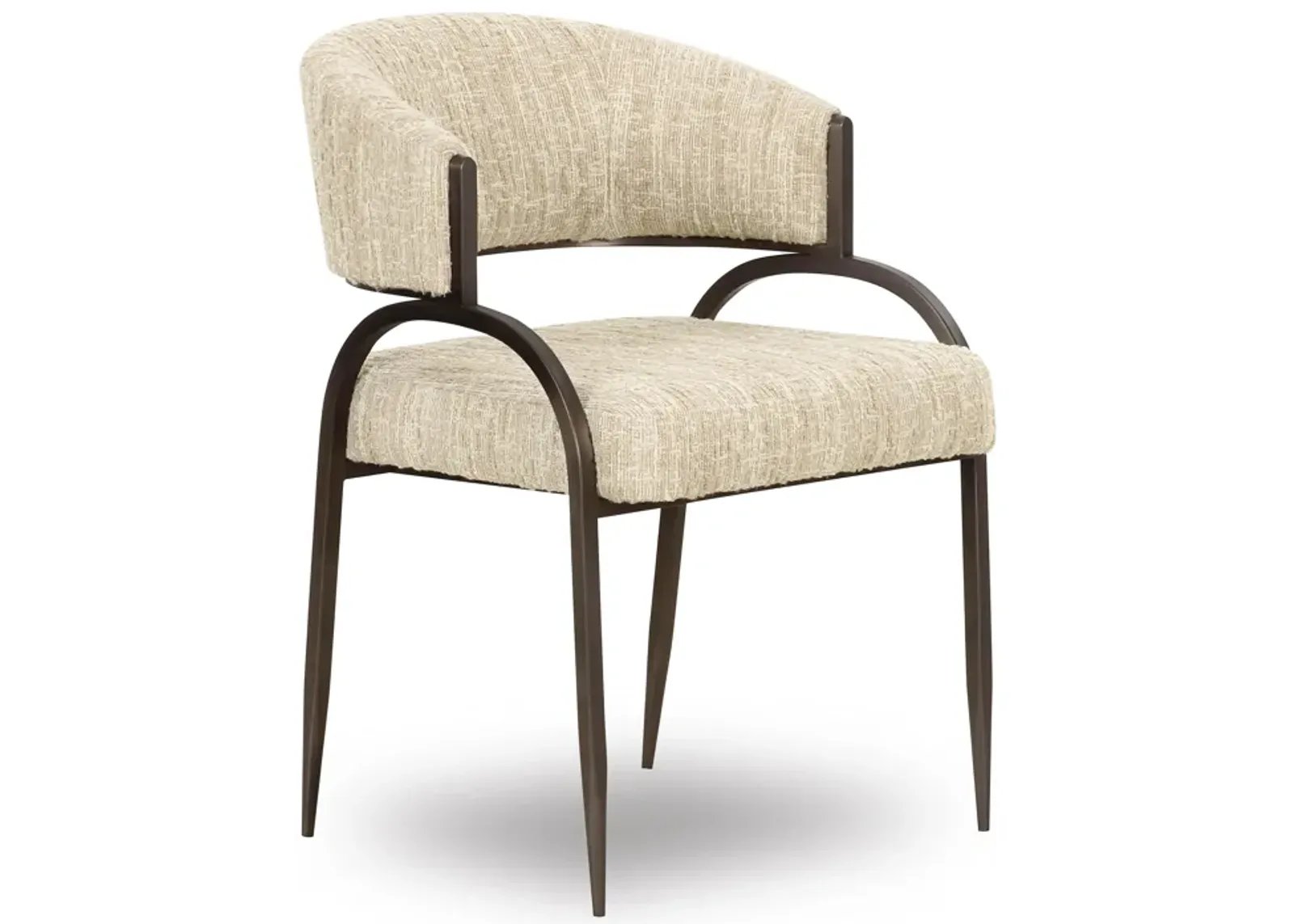 Tatum Cream Textured Performance Boucle Dining Chair