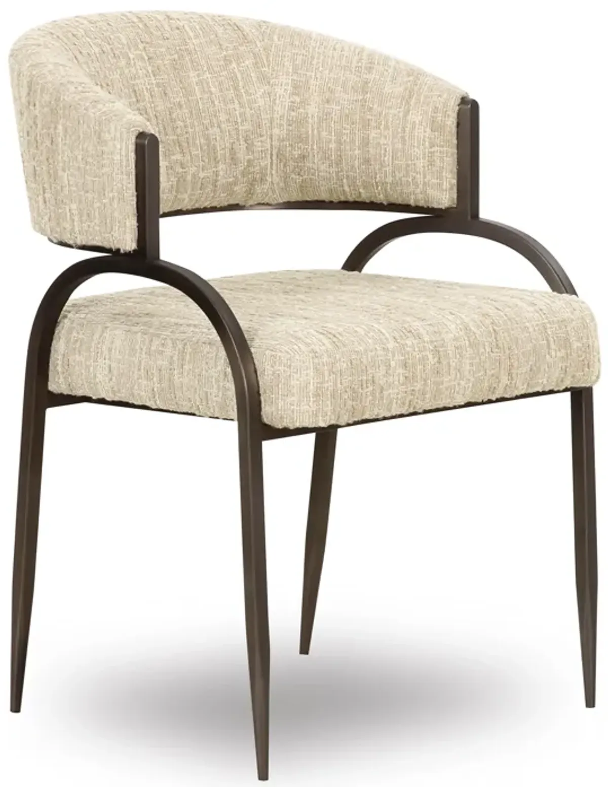 Tatum Taupe Textured Performance Boucle Dining Chair