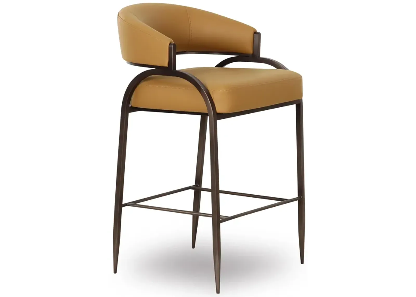 Tatum Tan Performance Vegan Leather Counter Stool