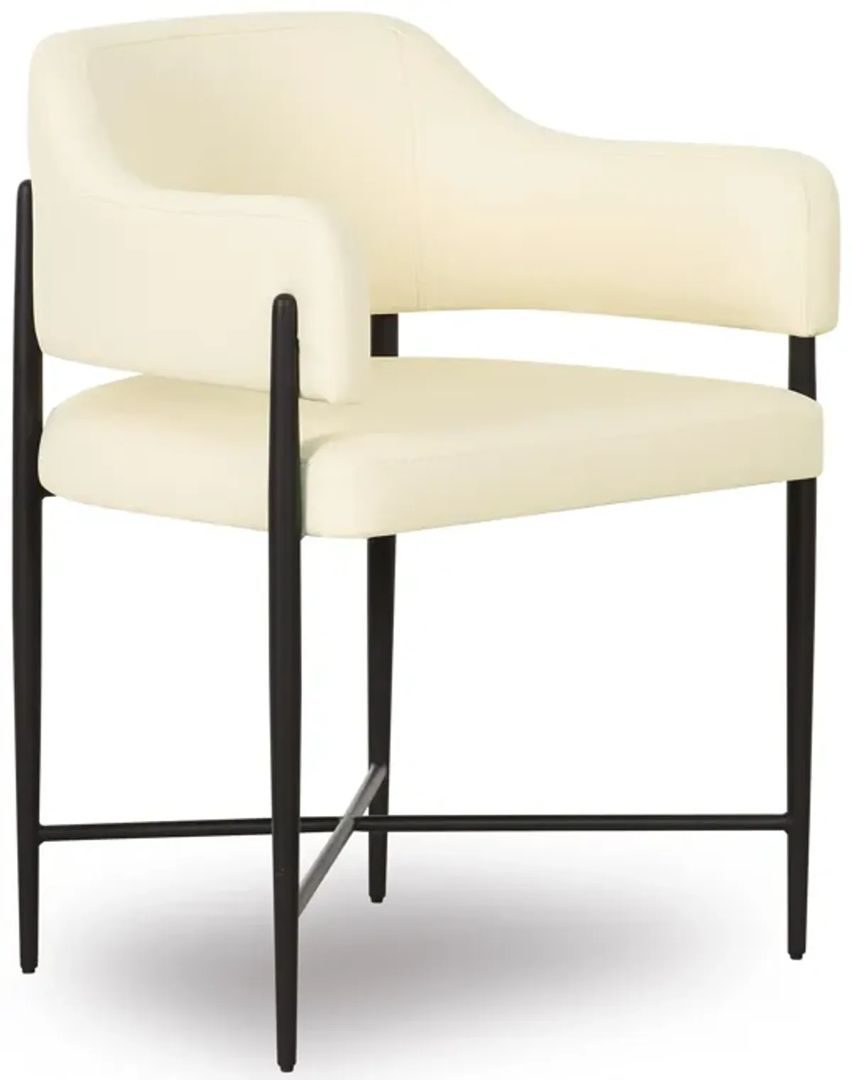 Sezanne Cream Vegan Leather Dining Chair