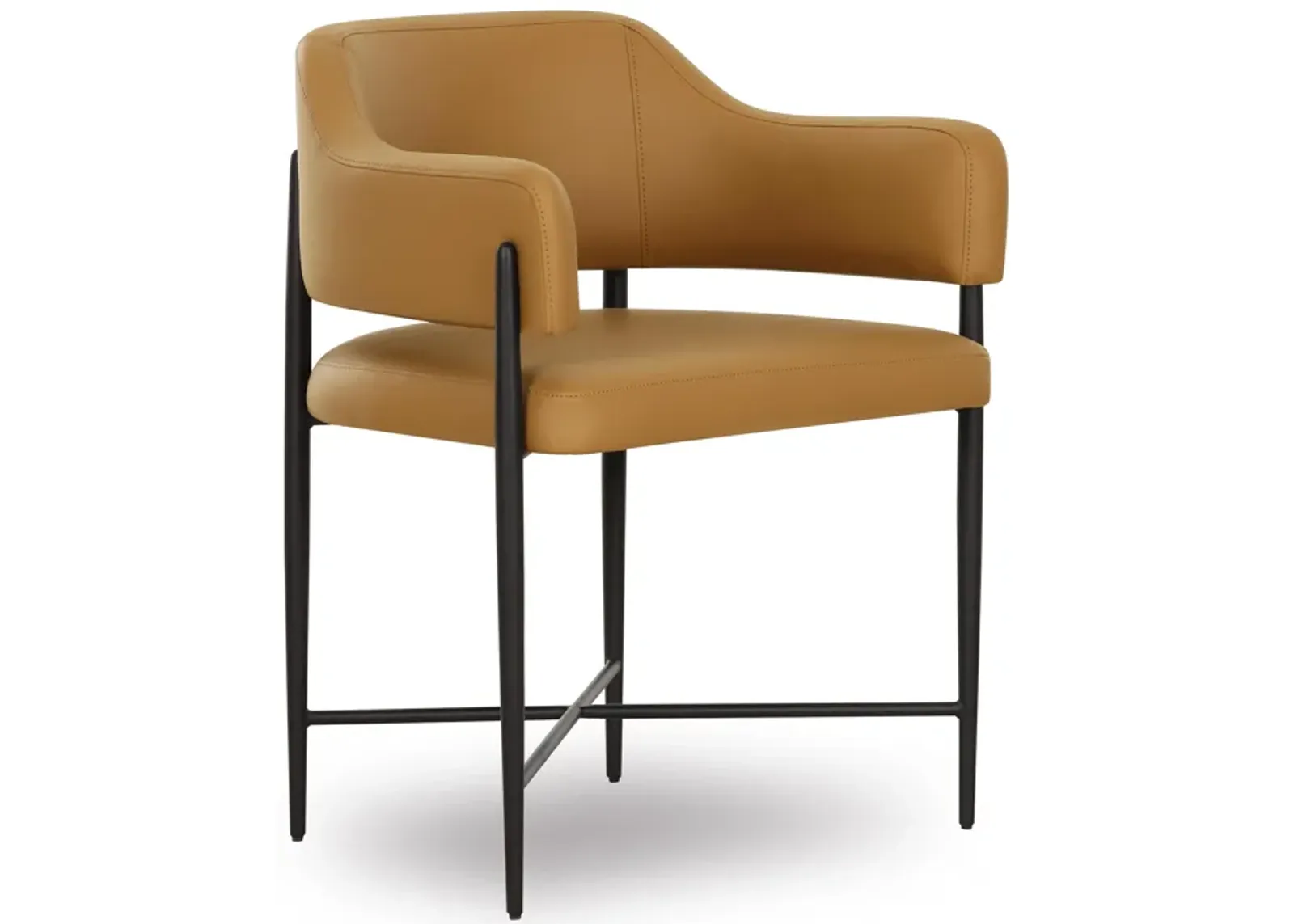 Sezanne Tan Vegan Leather Dining Chair