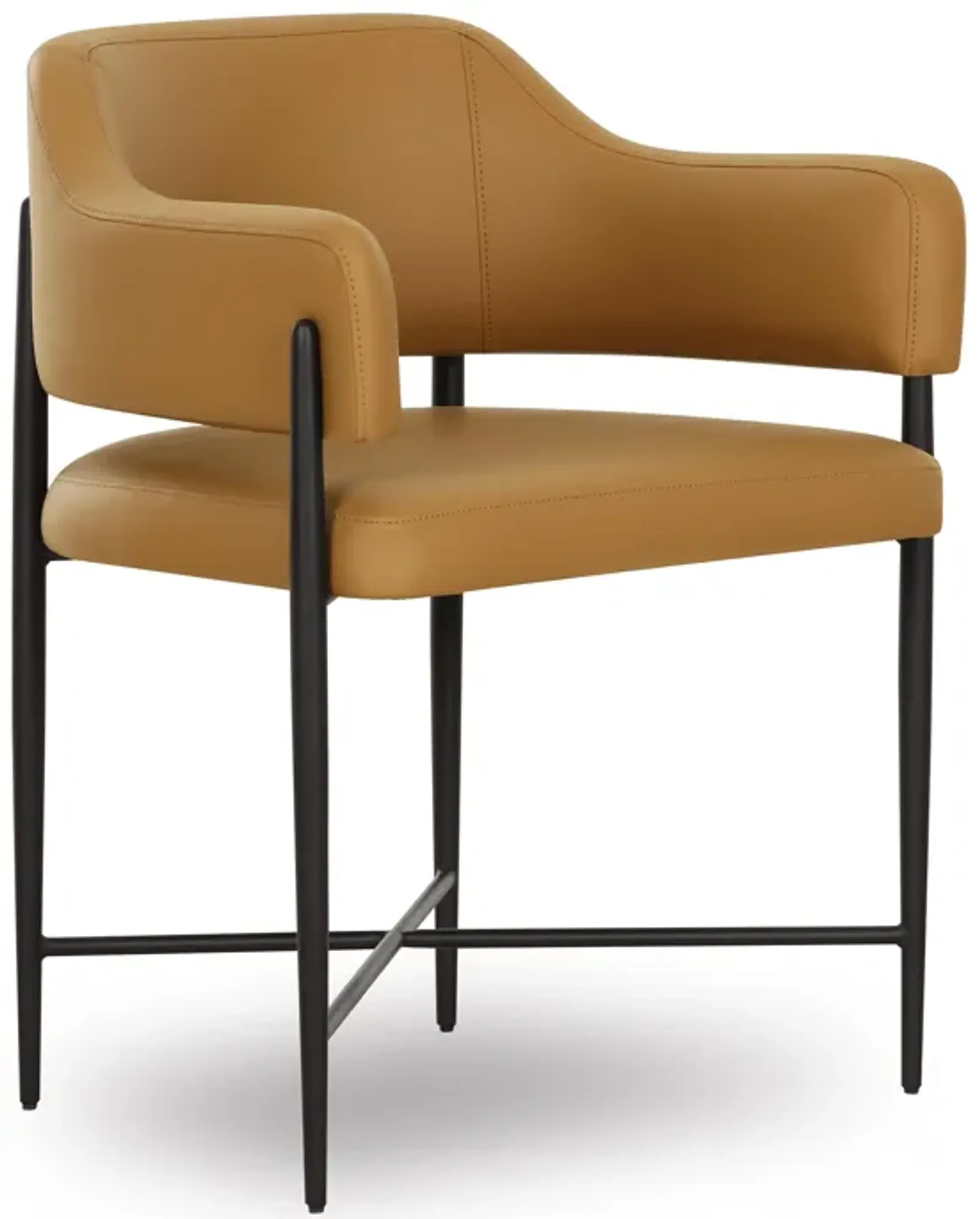 Sezanne Tan Vegan Leather Dining Chair