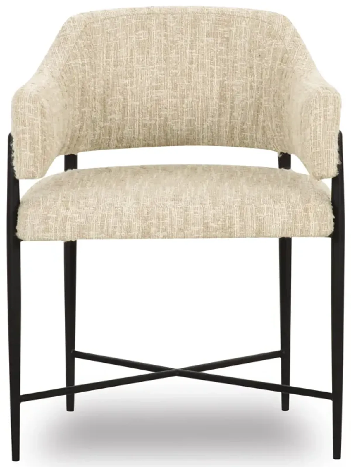 Sezanne Cream Textured Performance Boucle Dining Chair