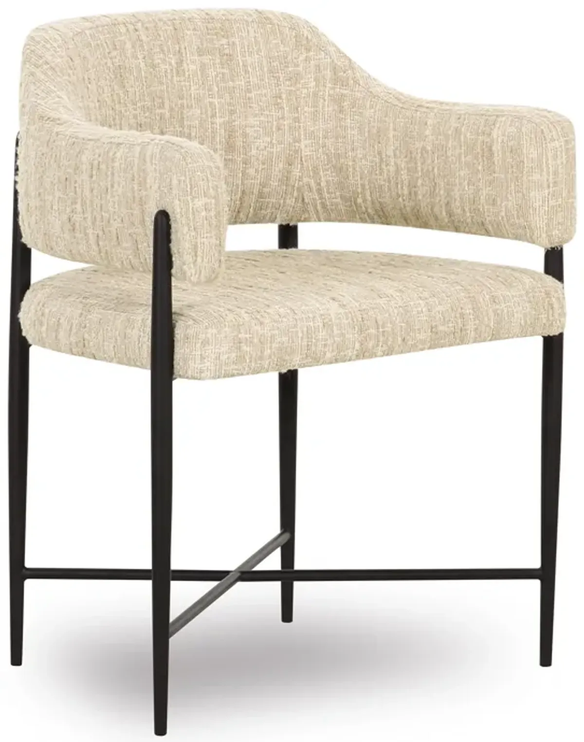 Sezanne Cream Textured Performance Boucle Dining Chair