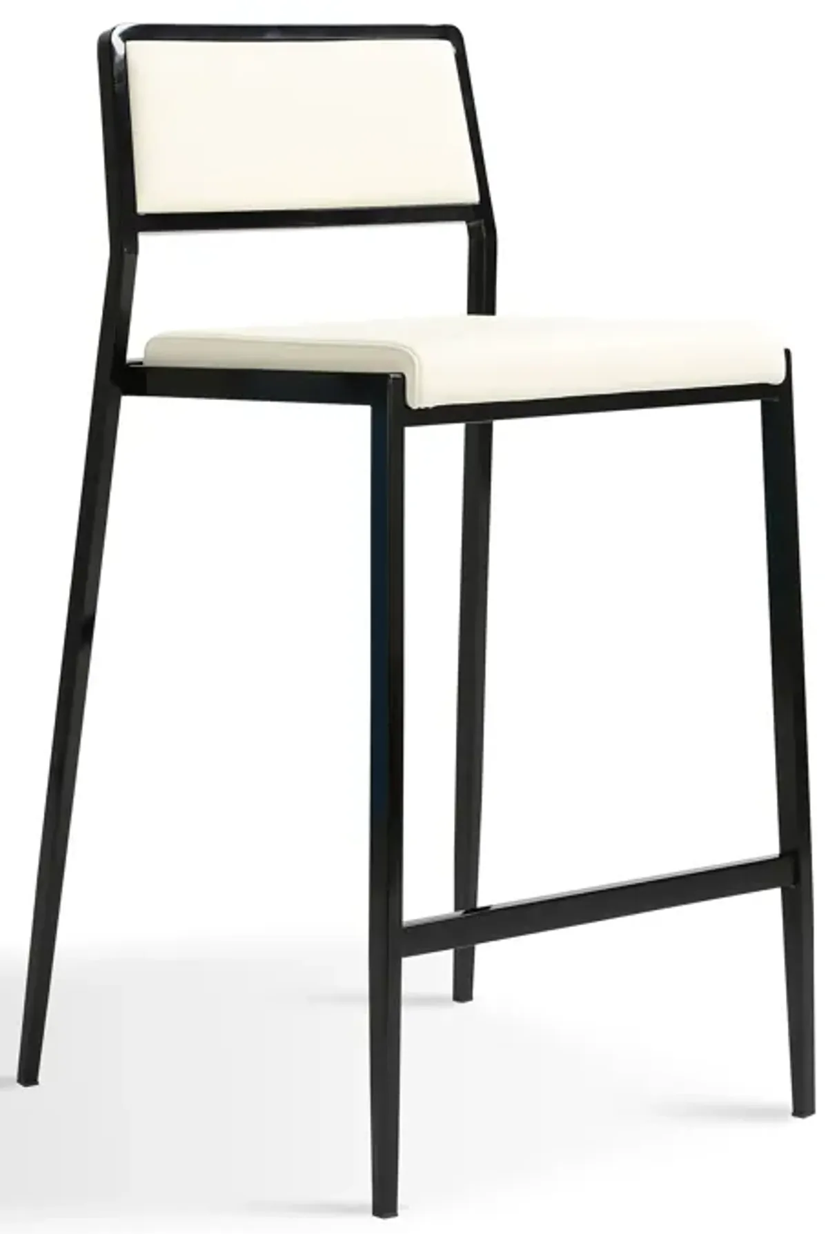 Gale Cream Performance Vegan Leather Stackable Stool - Set of 2