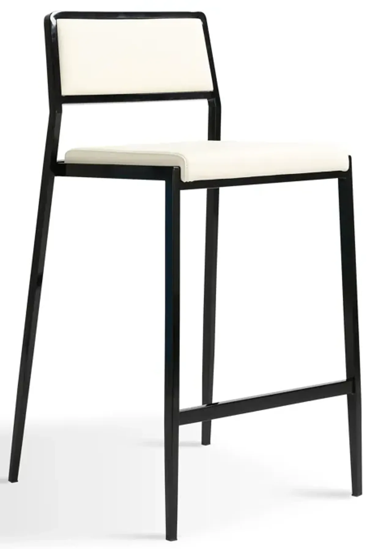 Gale Cream Performance Vegan Leather Stackable Stool - Set of 2