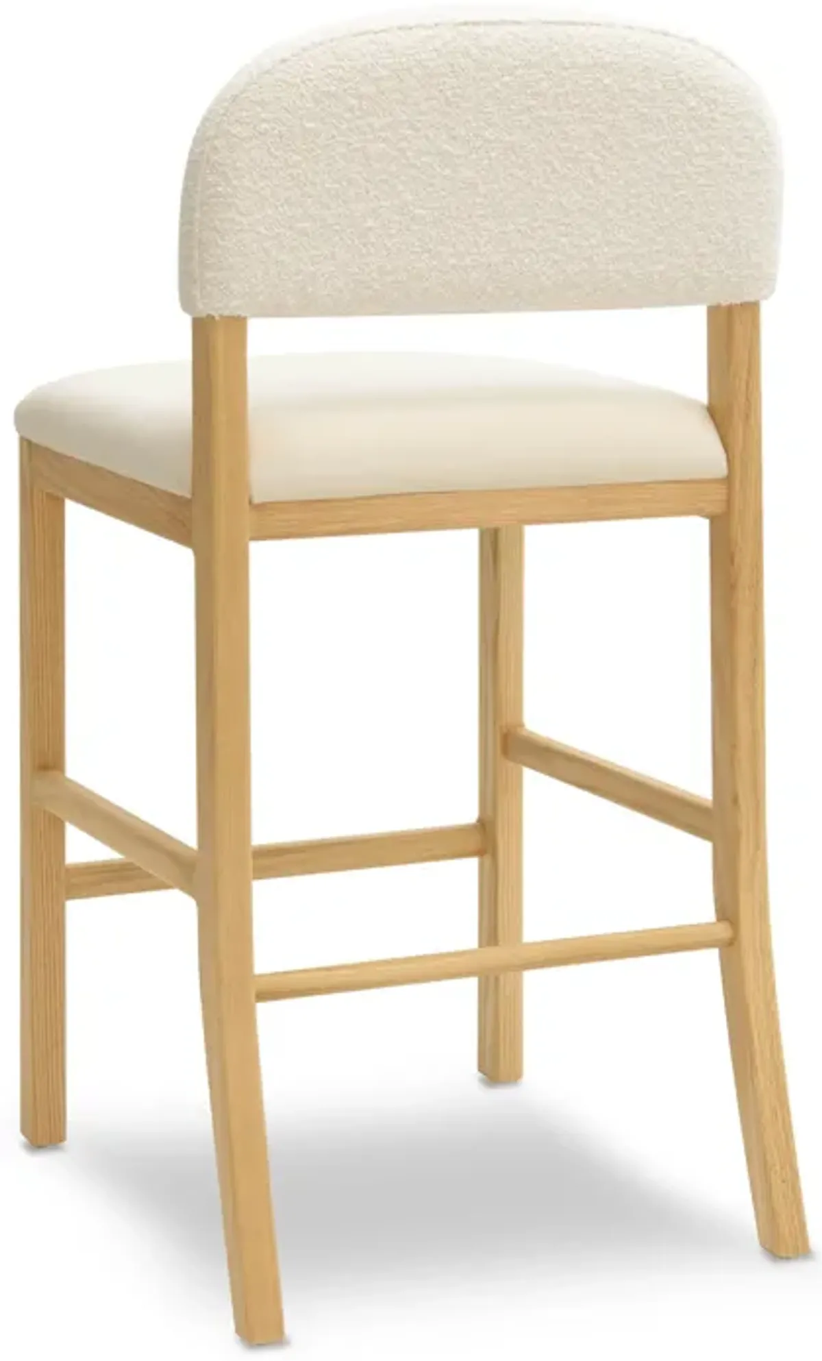 Calla Cream Performance Velvet Counter Stool