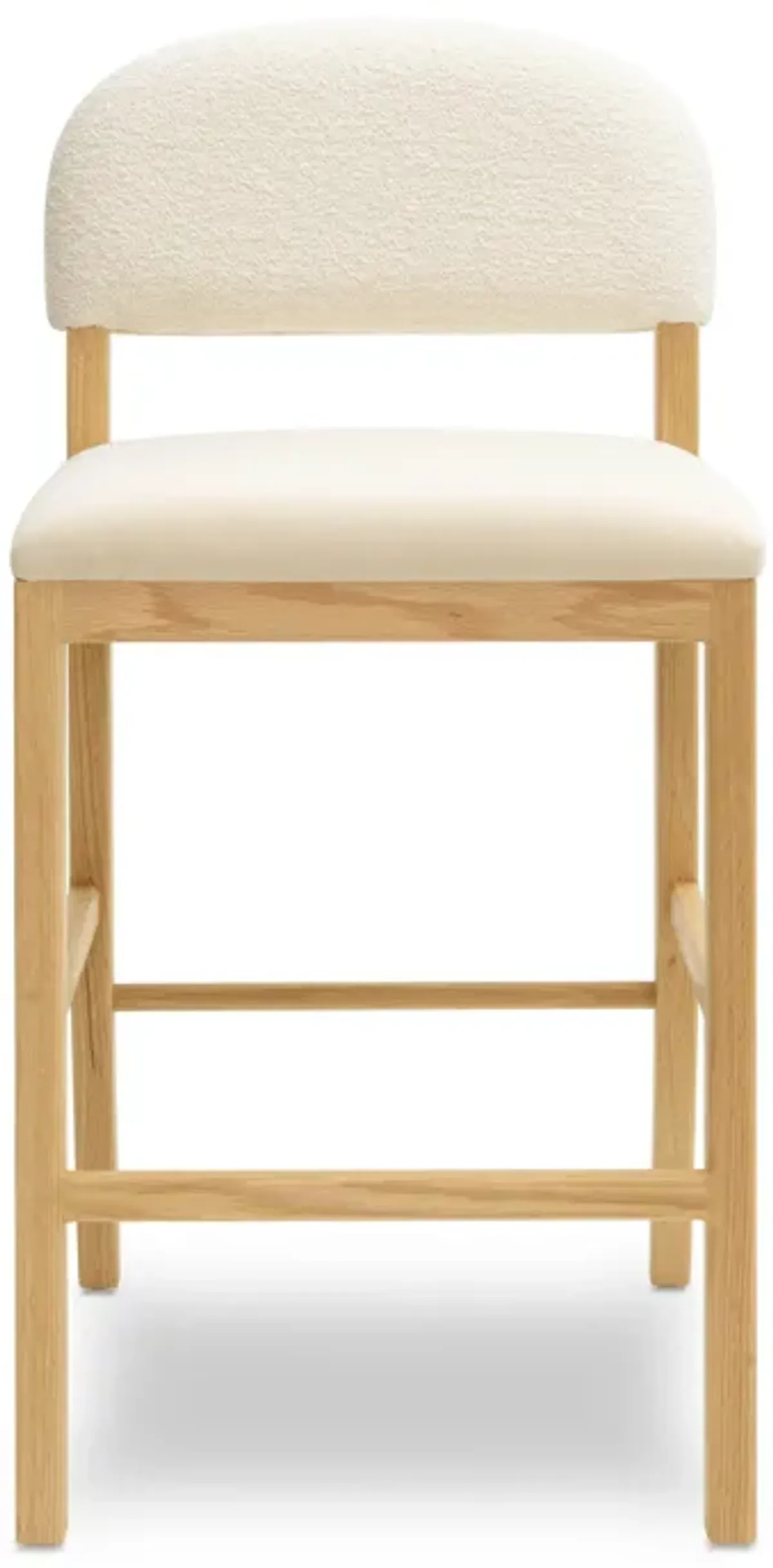 Calla Cream Performance Velvet Counter Stool