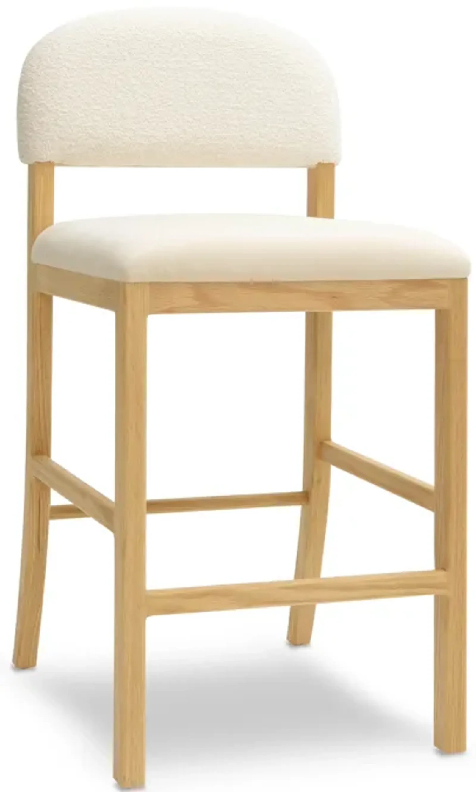 Calla Cream Performance Velvet Counter Stool