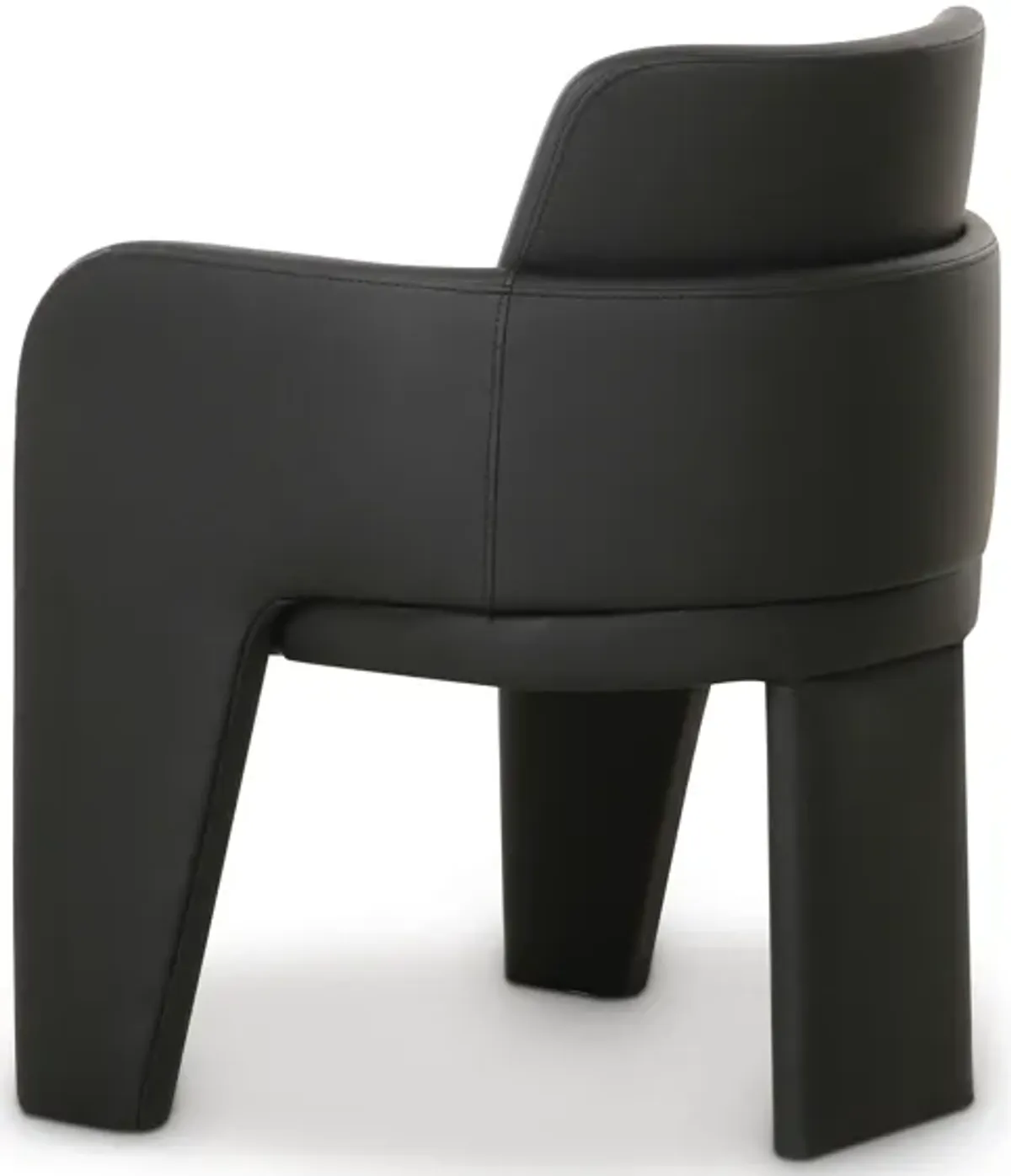 Leo Black Performance Vegan Leather Dining Chair