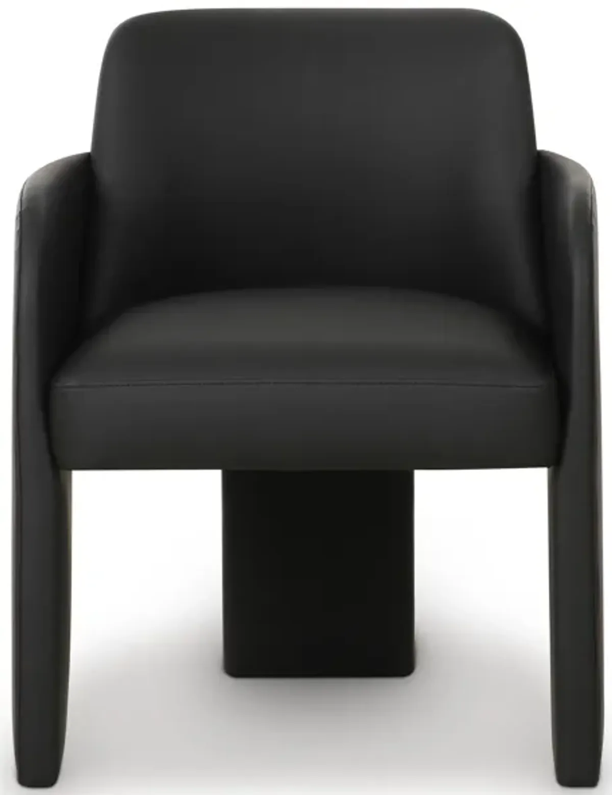 Leo Black Performance Vegan Leather Dining Chair