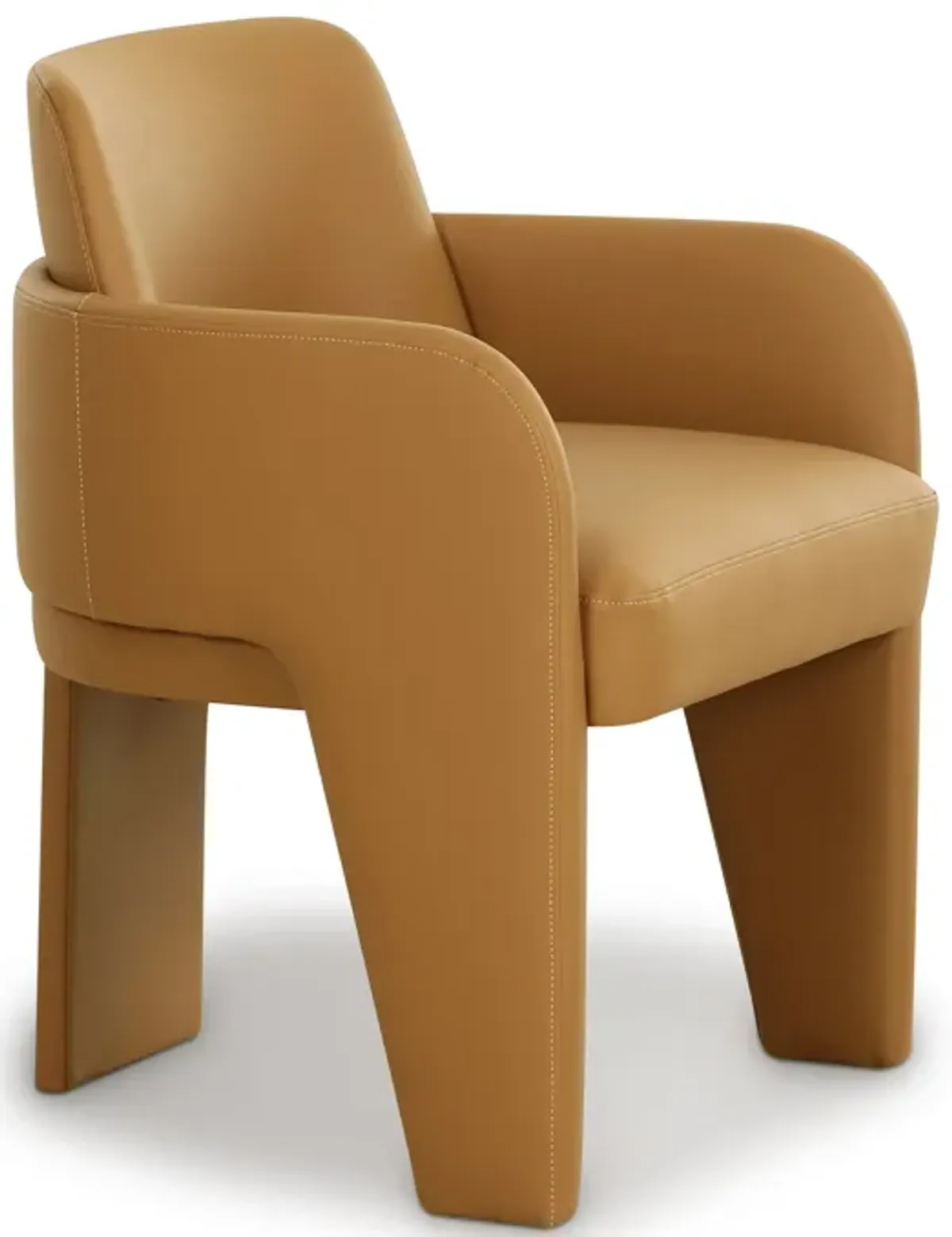 Leo Tan Performance Vegan Leather Dining Chair