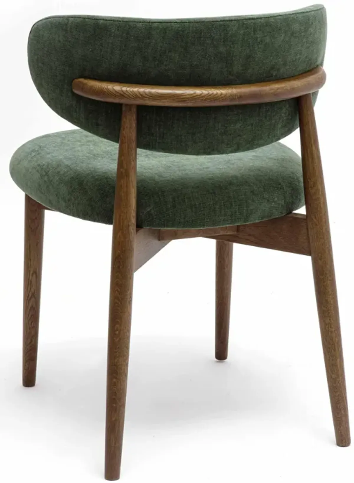 Zinea Forest Green Performance Textured Velvet Dining Chair