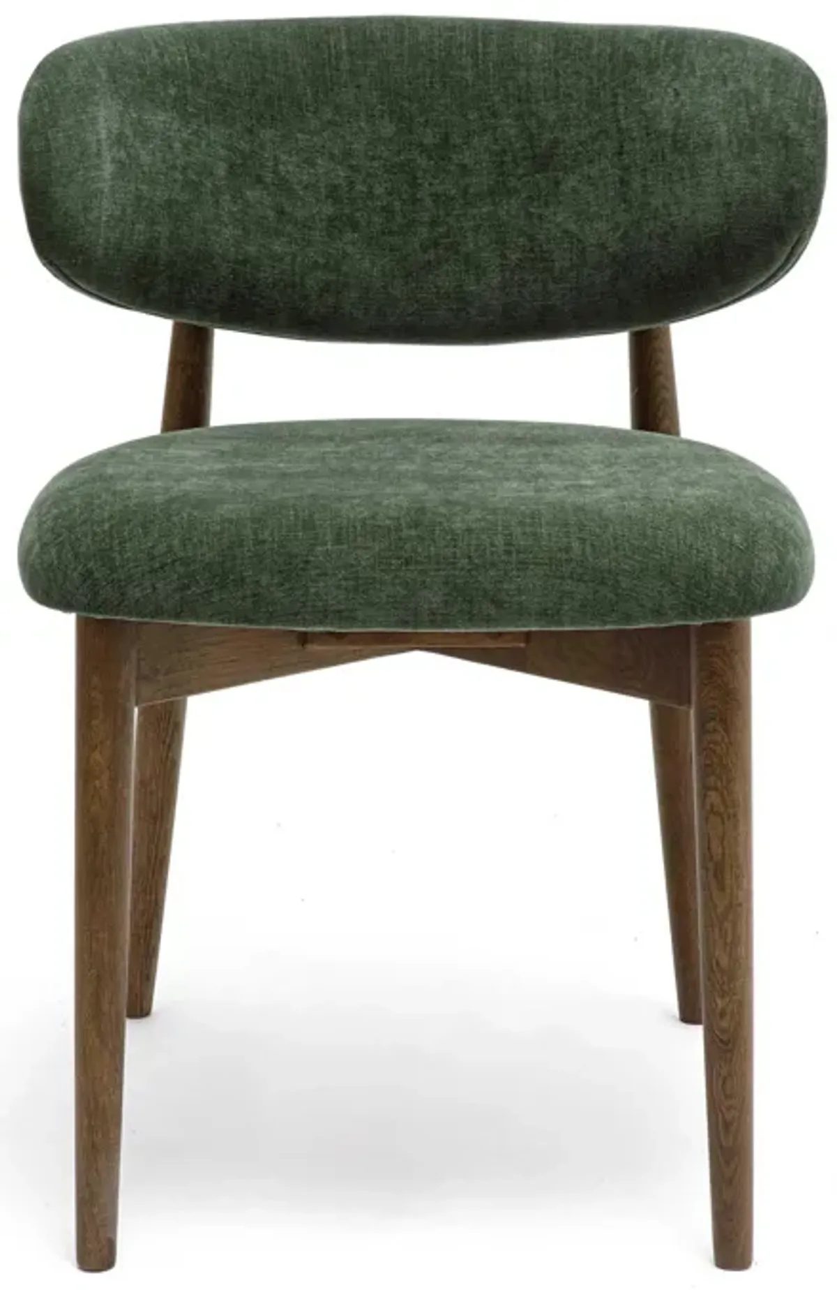 Zinea Forest Green Performance Textured Velvet Dining Chair