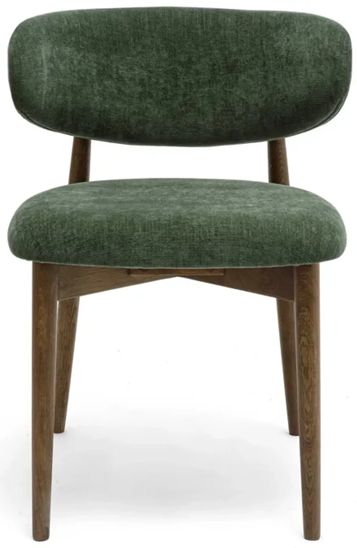 Zinea Forest Green Performance Textured Velvet Dining Chair