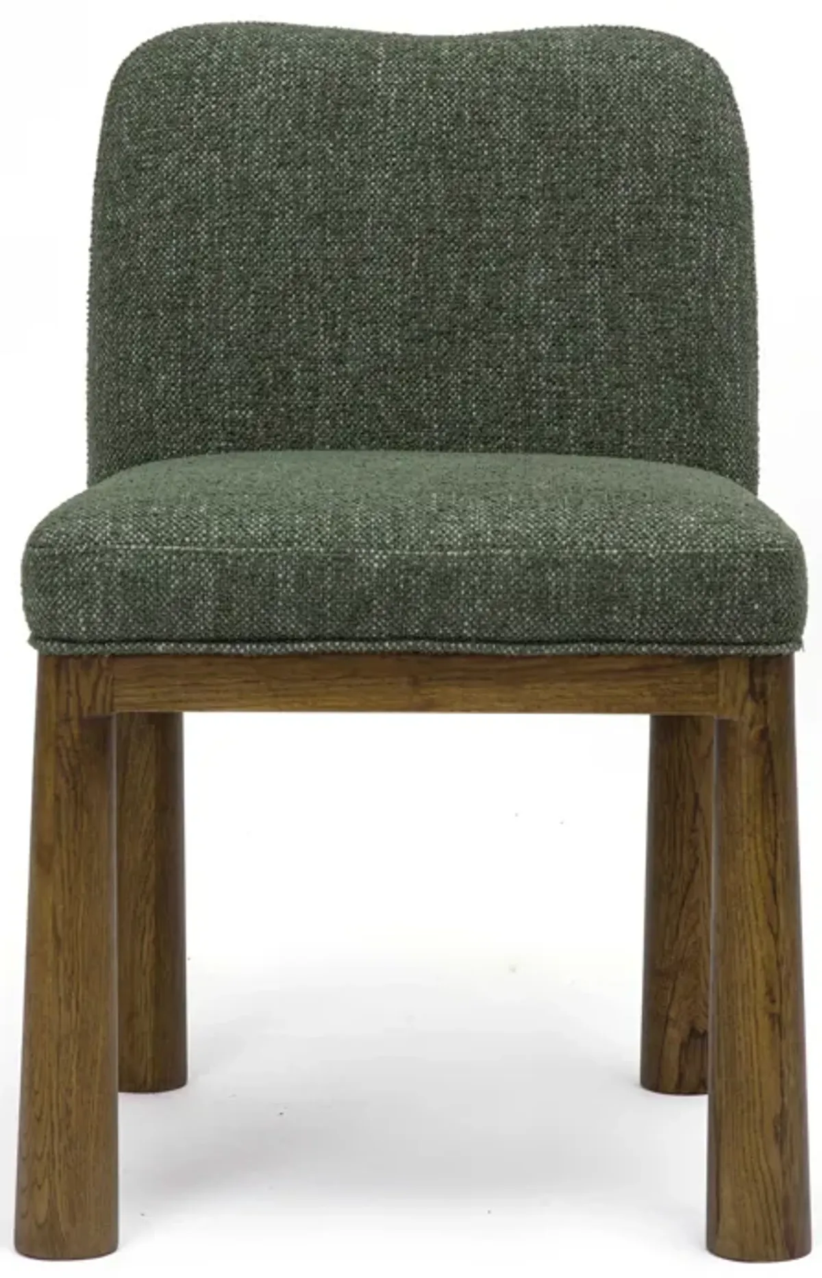 Tiara Forest Green Performance Basketweave Fabric Dining Chair