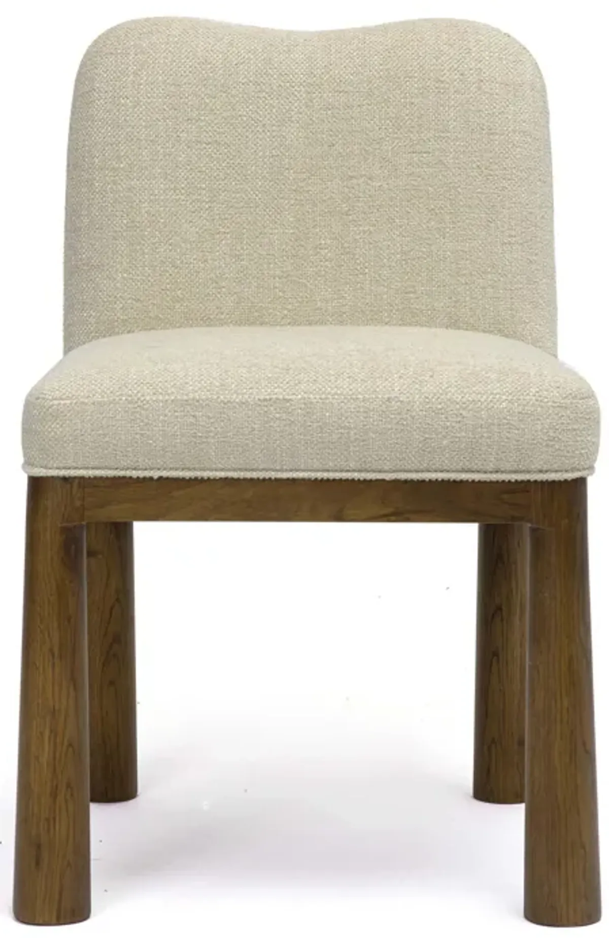 Tiara Cream Performance Basketweave Fabric Dining Chair