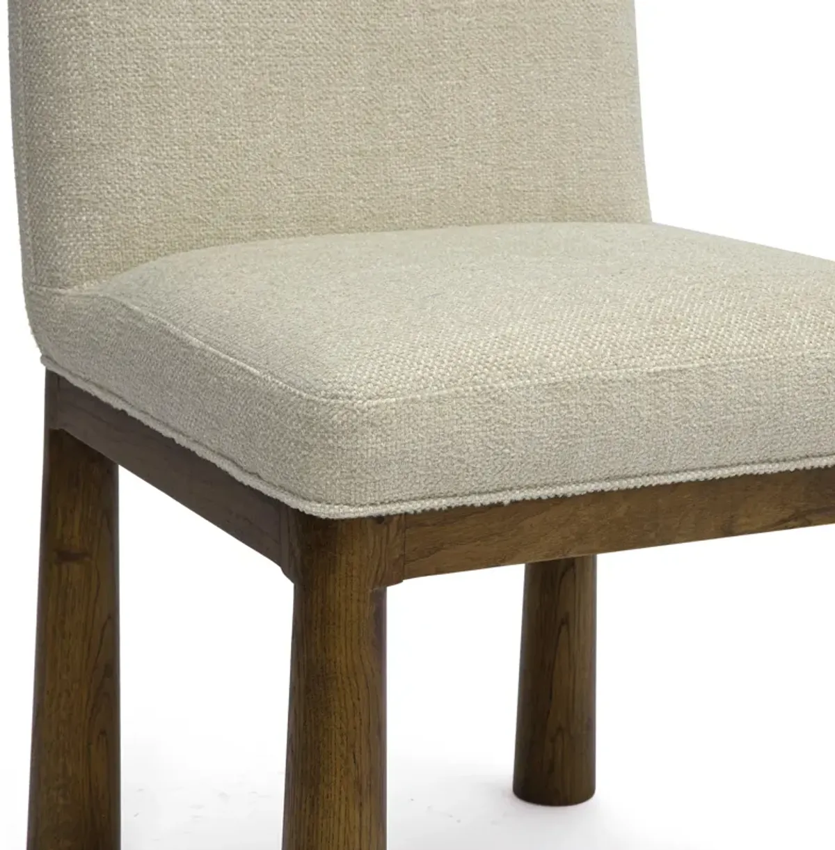 Tiara Cream Performance Basketweave Fabric Dining Chair