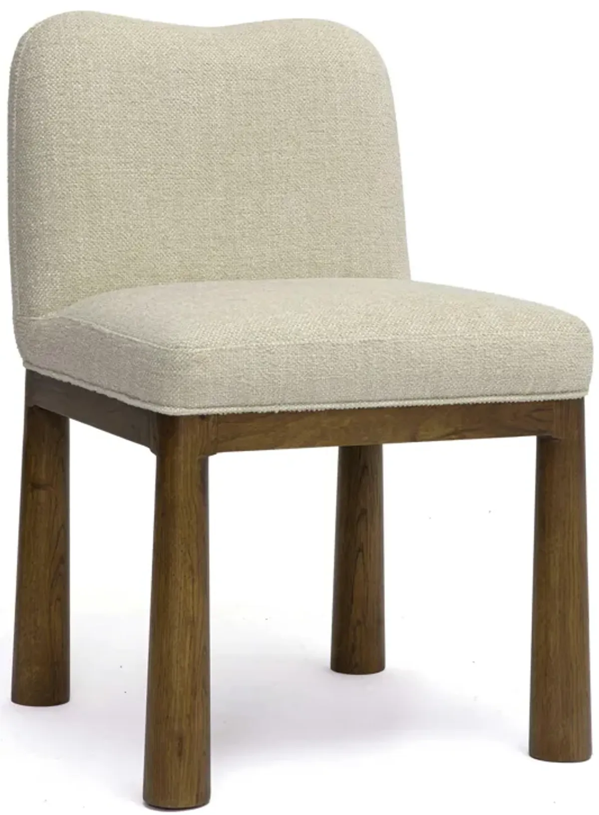 Tiara Cream Performance Basketweave Fabric Dining Chair