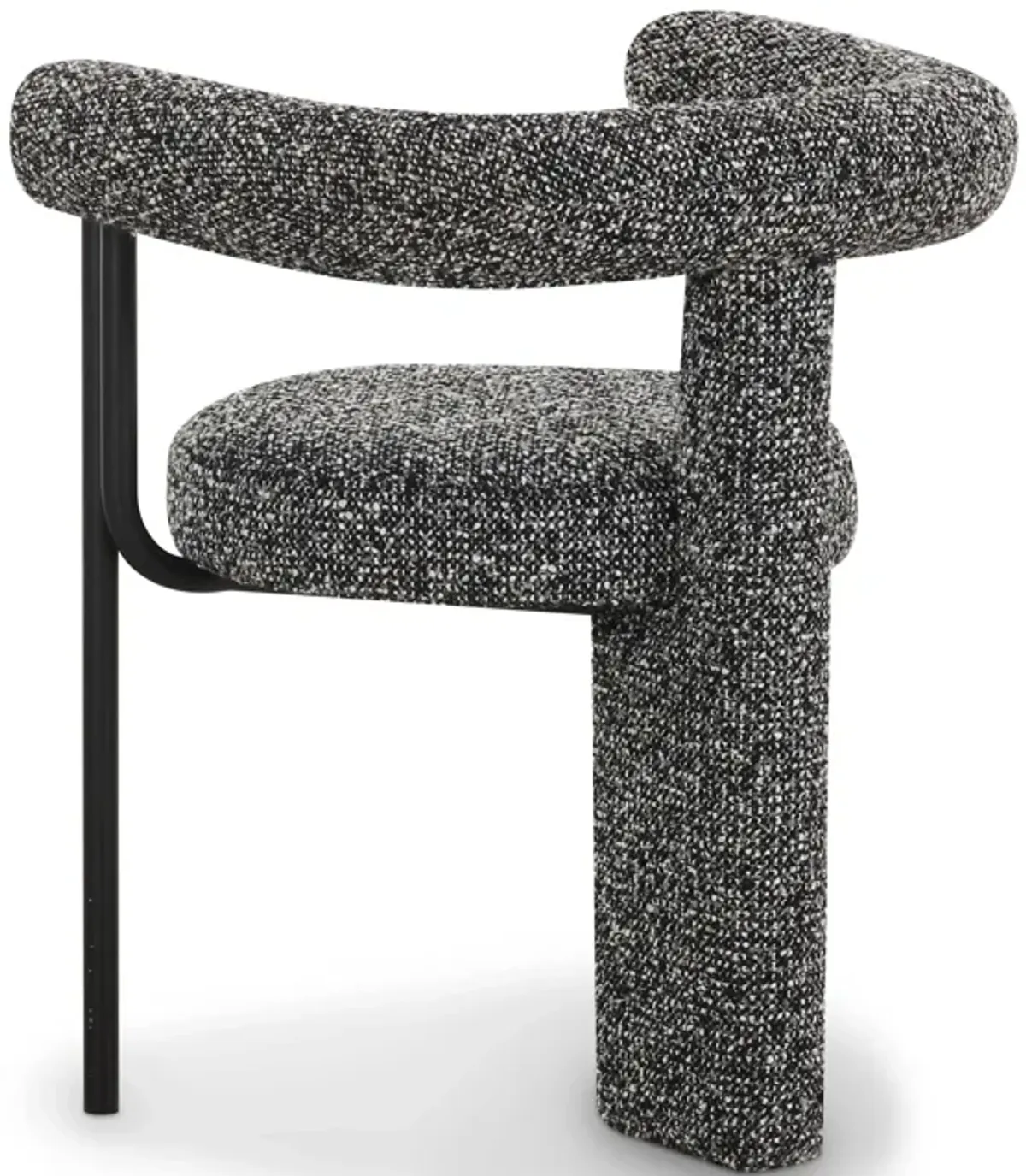 Synn Black Performance Boucle Dining Chair