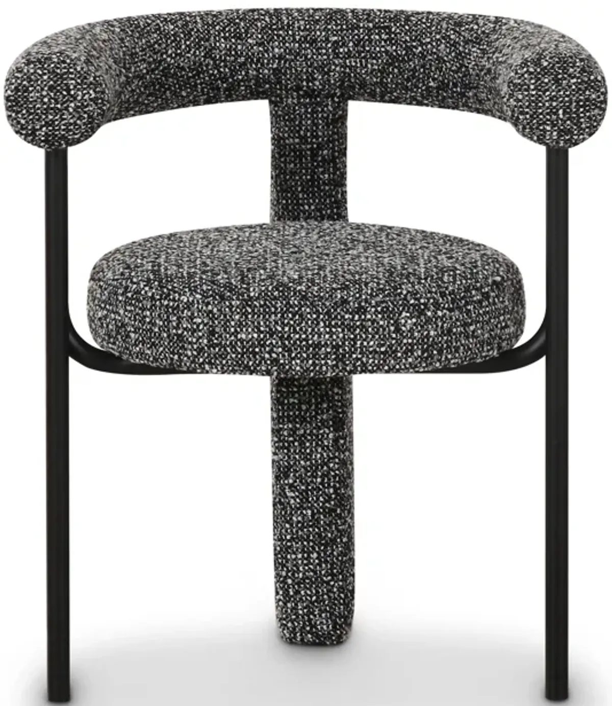 Synn Black Performance Boucle Dining Chair