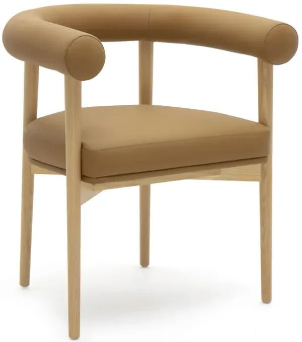 Spara Cognac Performance Vegan Leather Dining Chair