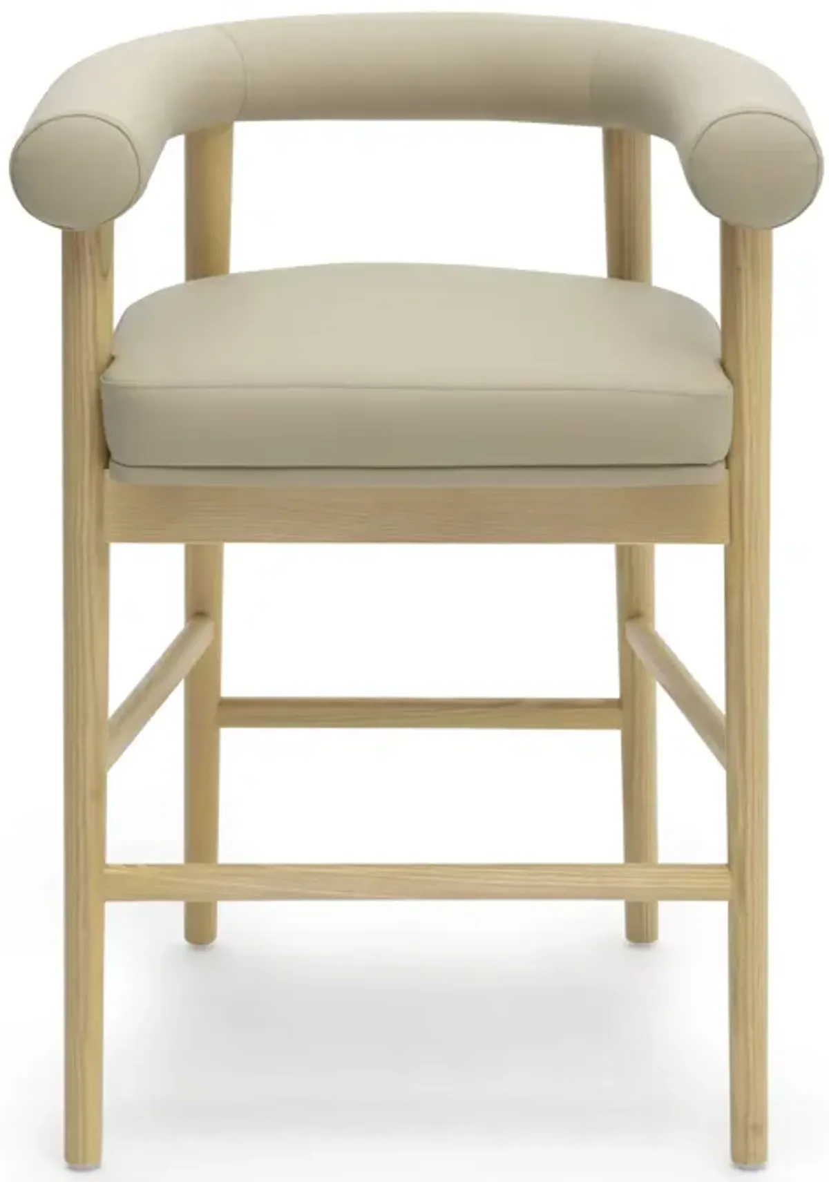 Spara Taupe Performance Vegan Leather Counter Stool