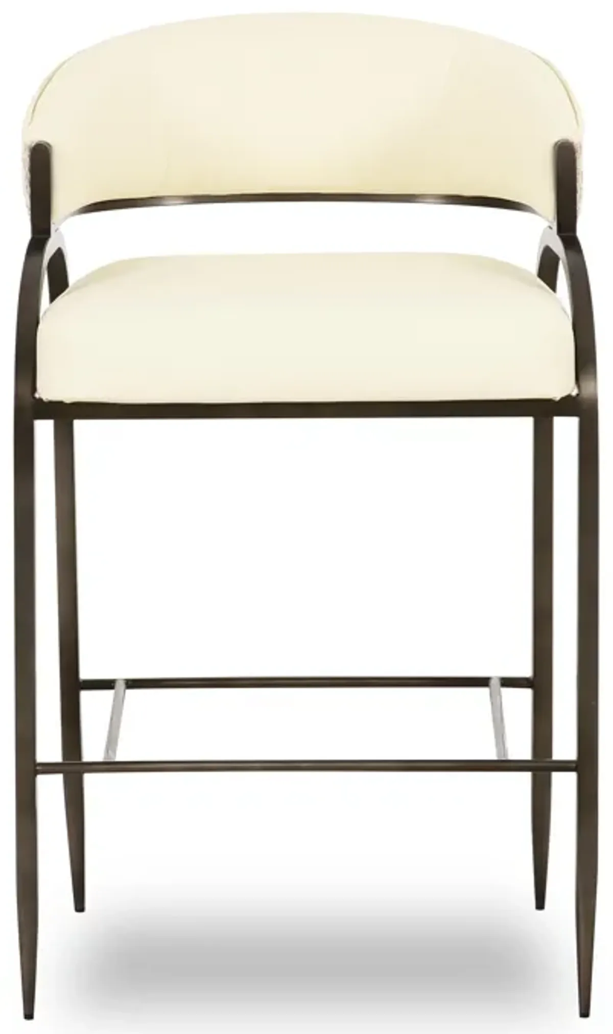 Tatum Cream Vegan Leather 2-Tone Counter Stool