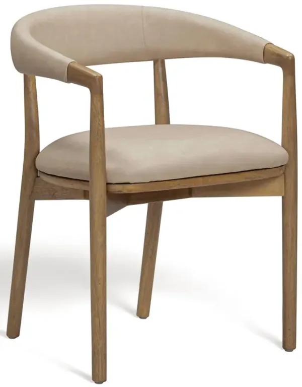Vina Taupe Performance Vegan Leather Dining Chair