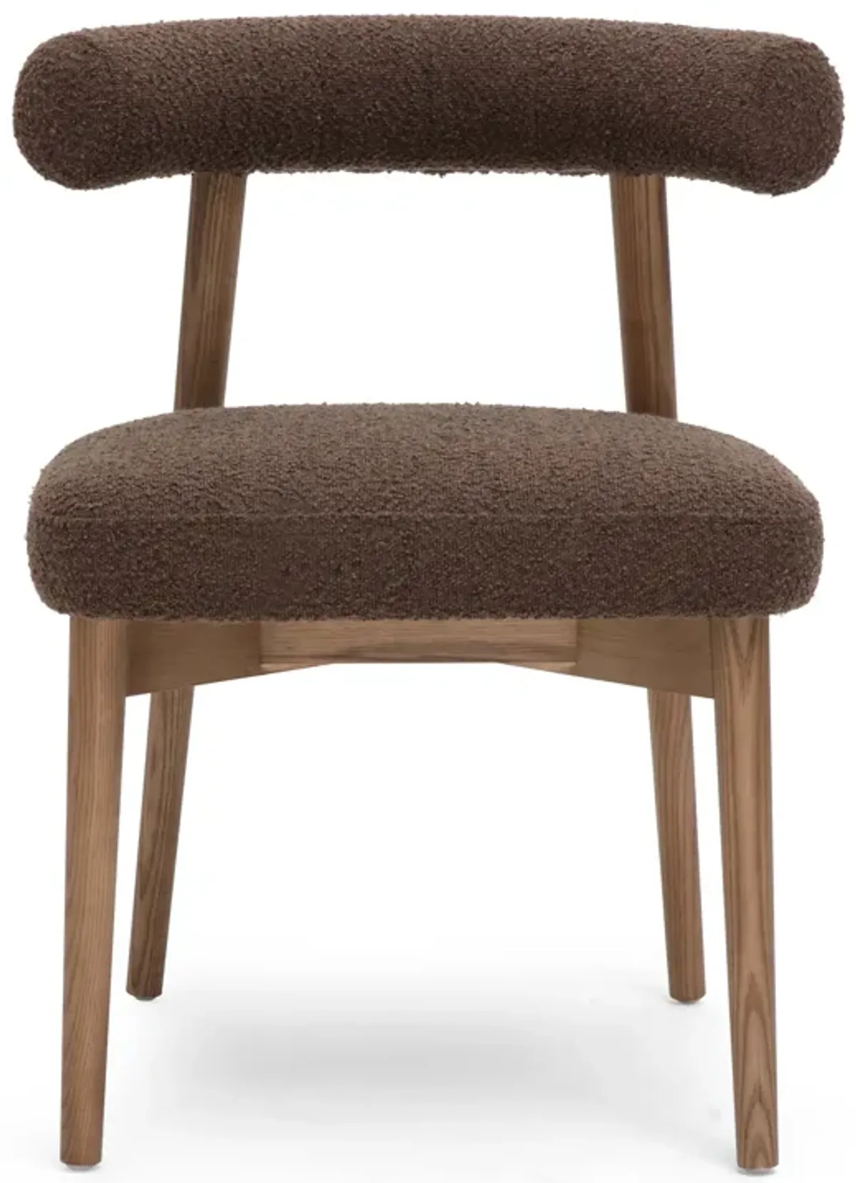 Spara Chocolate Brown Performance Boucle Side Chair