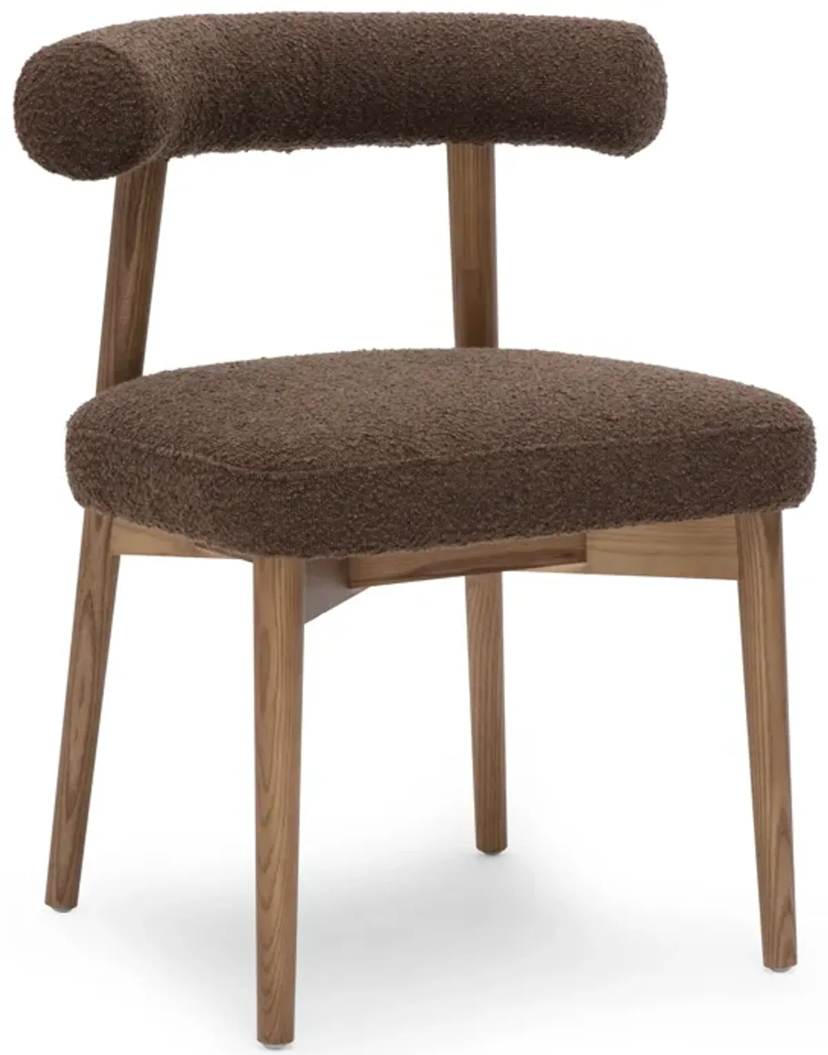 Spara Chocolate Brown Performance Boucle Side Chair