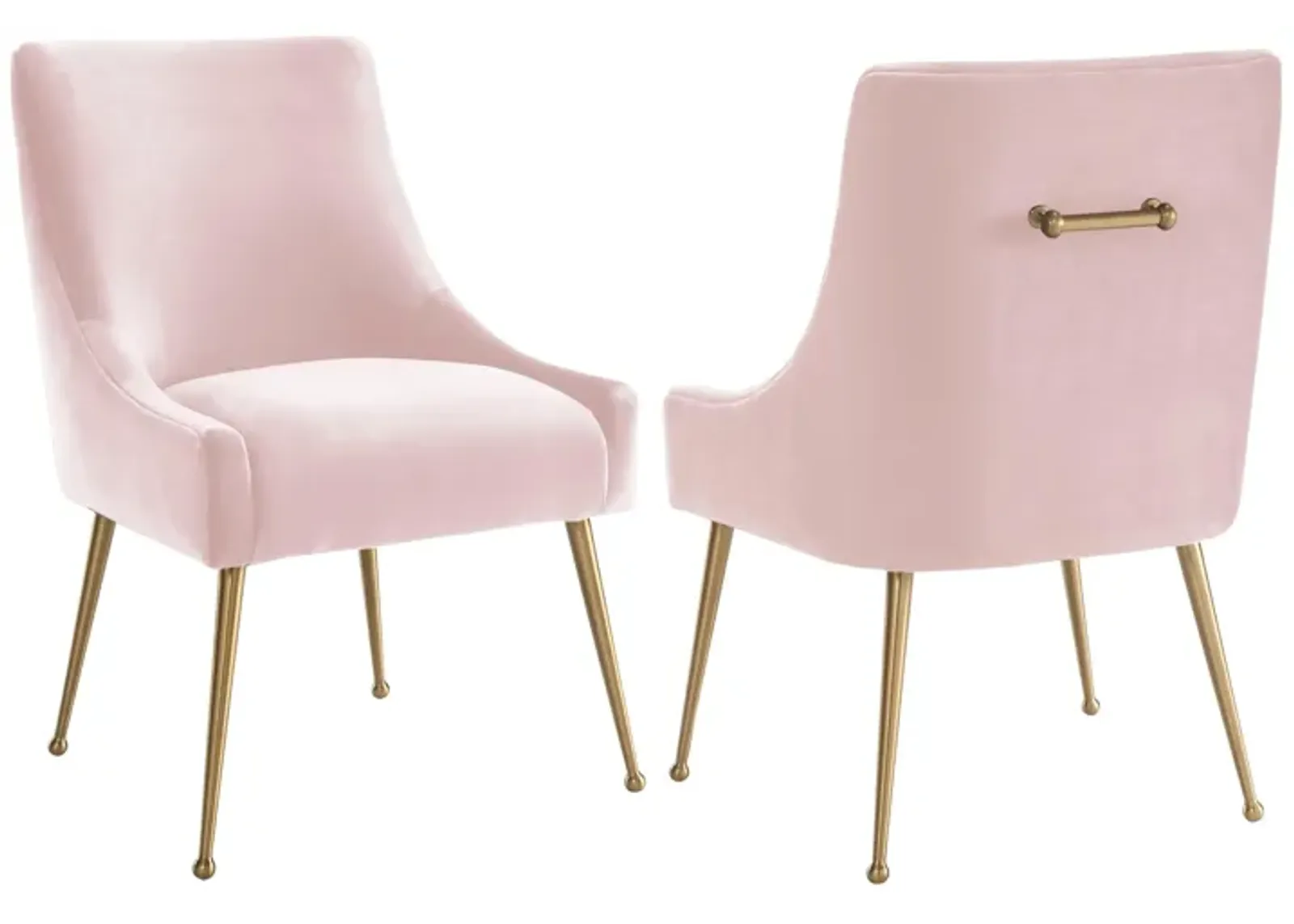 Beatrix Blush Velvet Side Chair