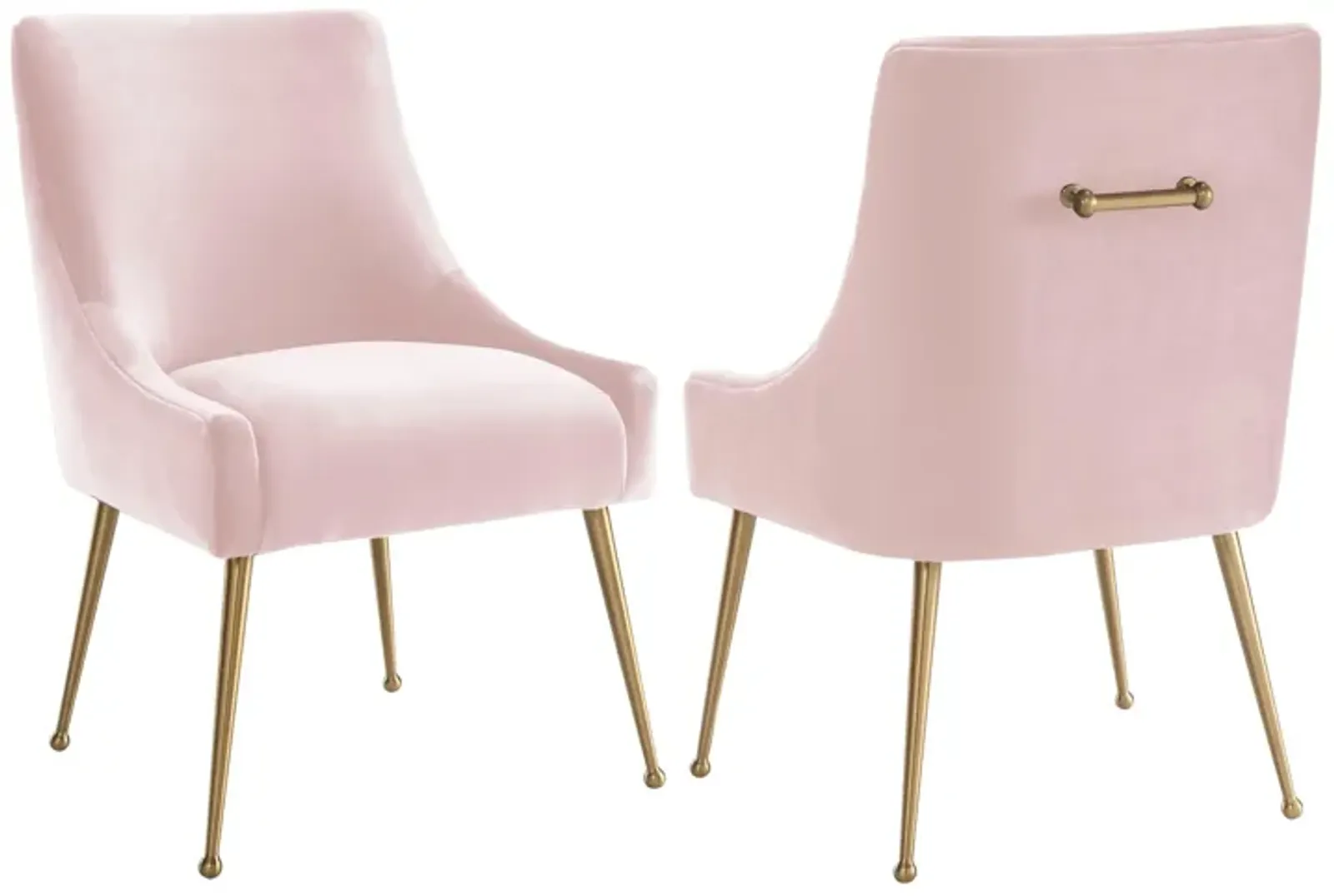 Beatrix Blush Velvet Side Chair