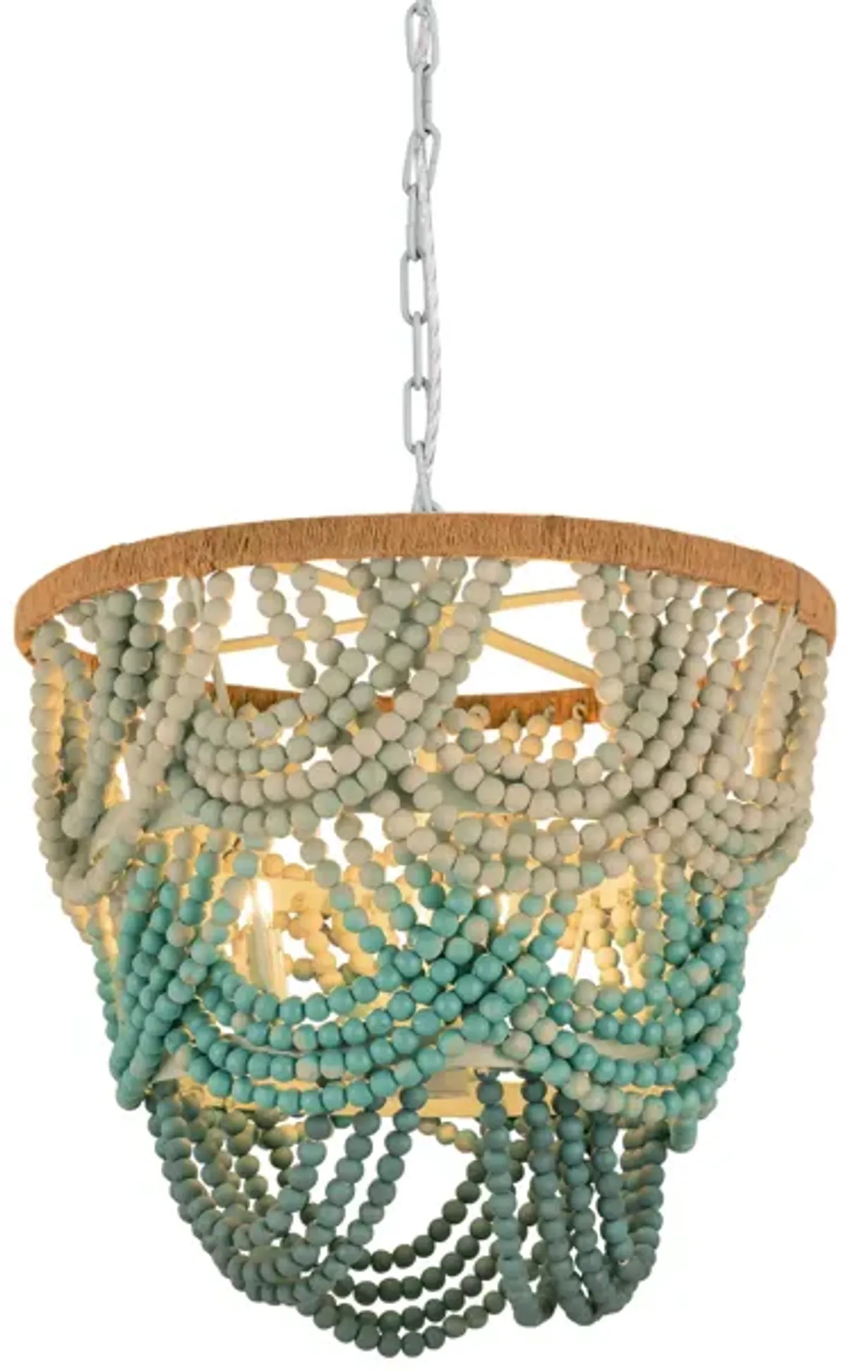 Jade Beaded Chandelier