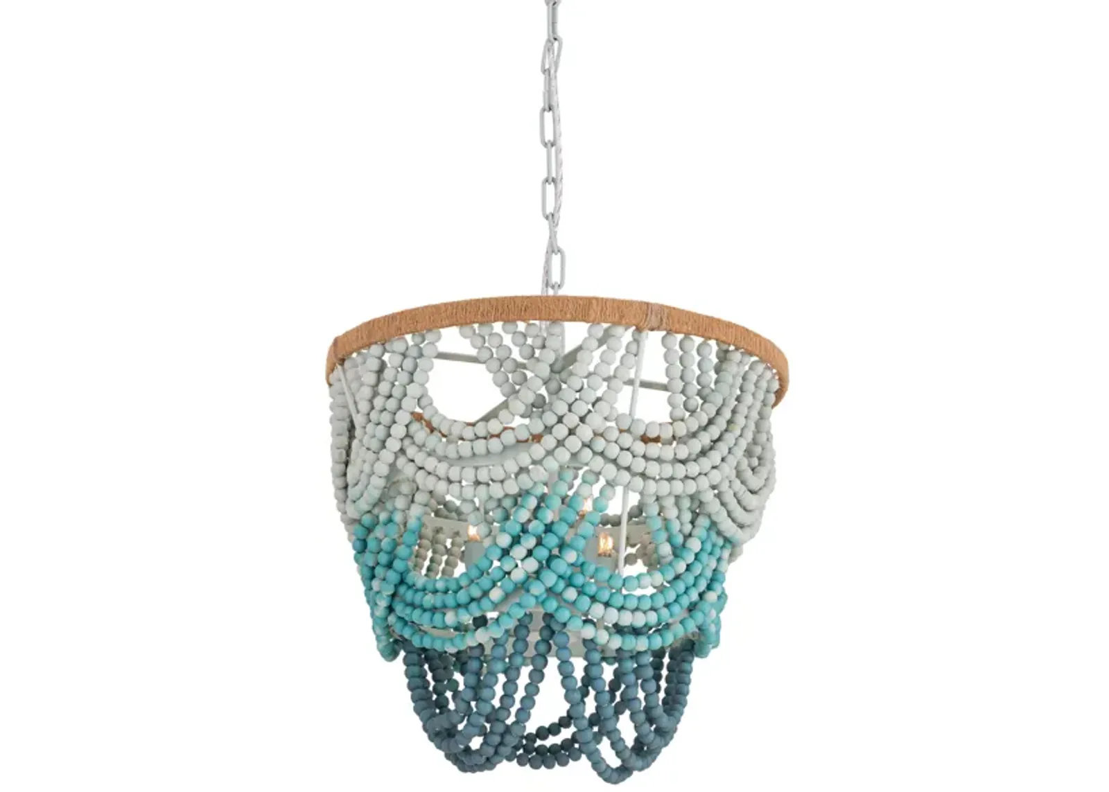 Jade Beaded Chandelier