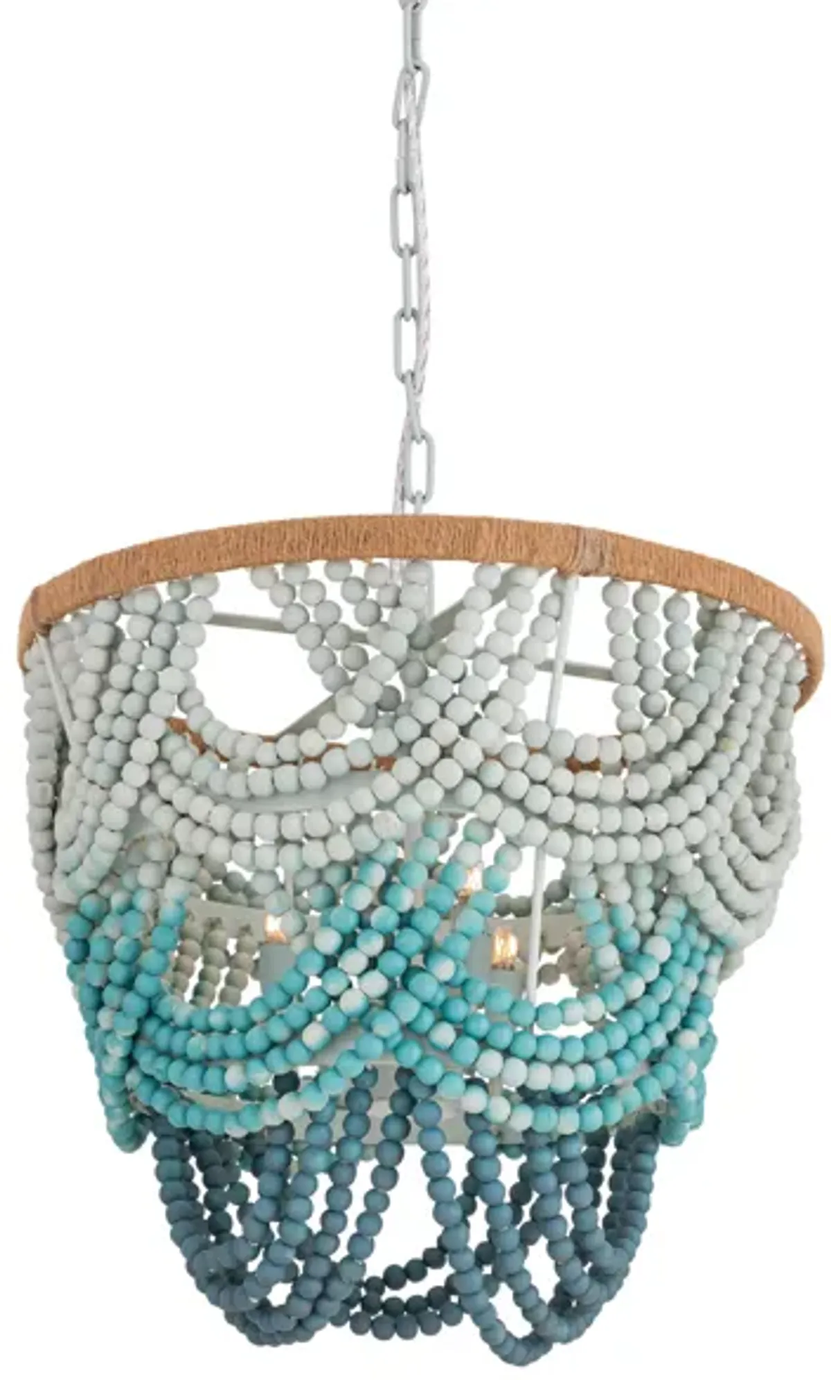 Jade Beaded Chandelier