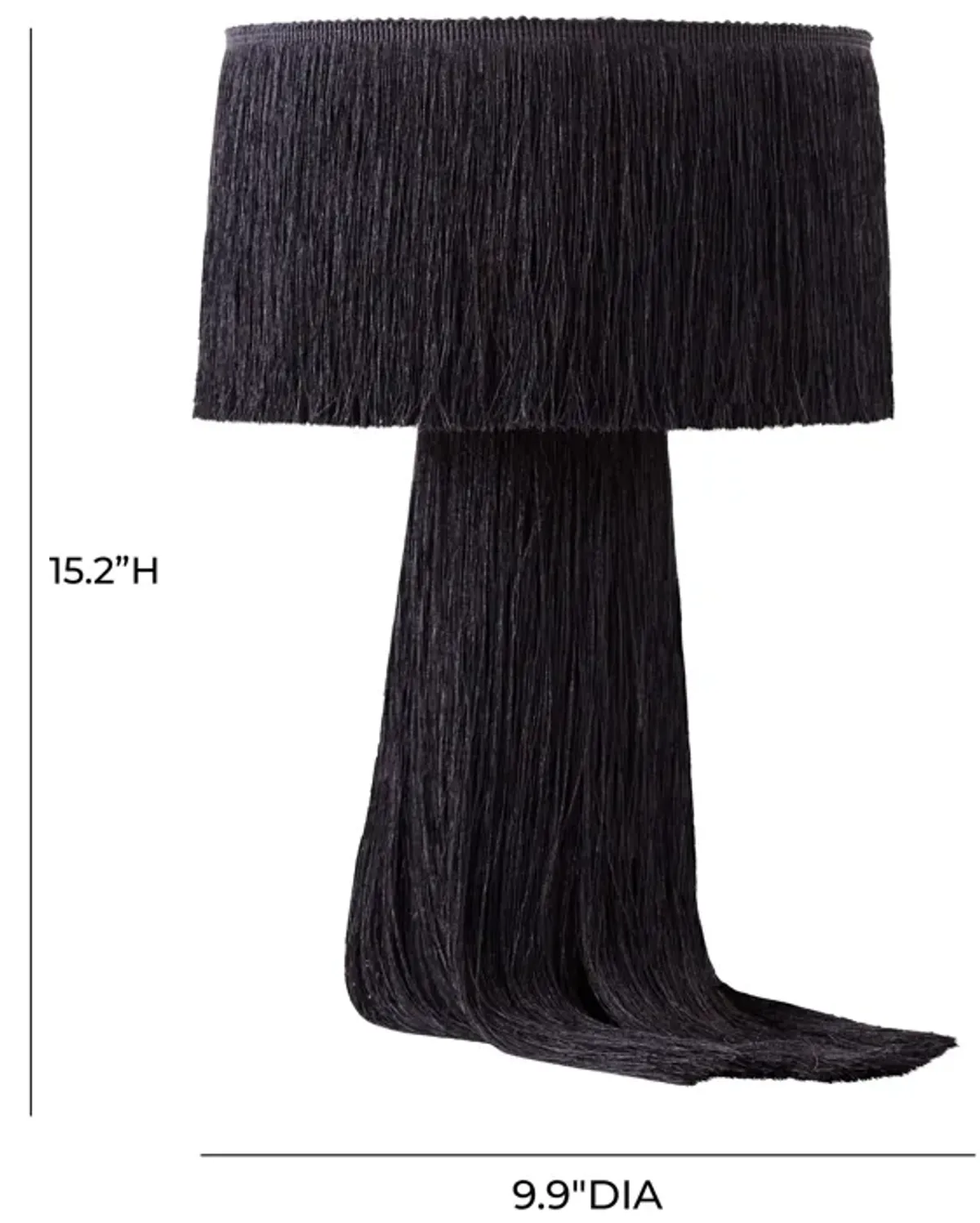 Atolla Black Tassel Table Lamp