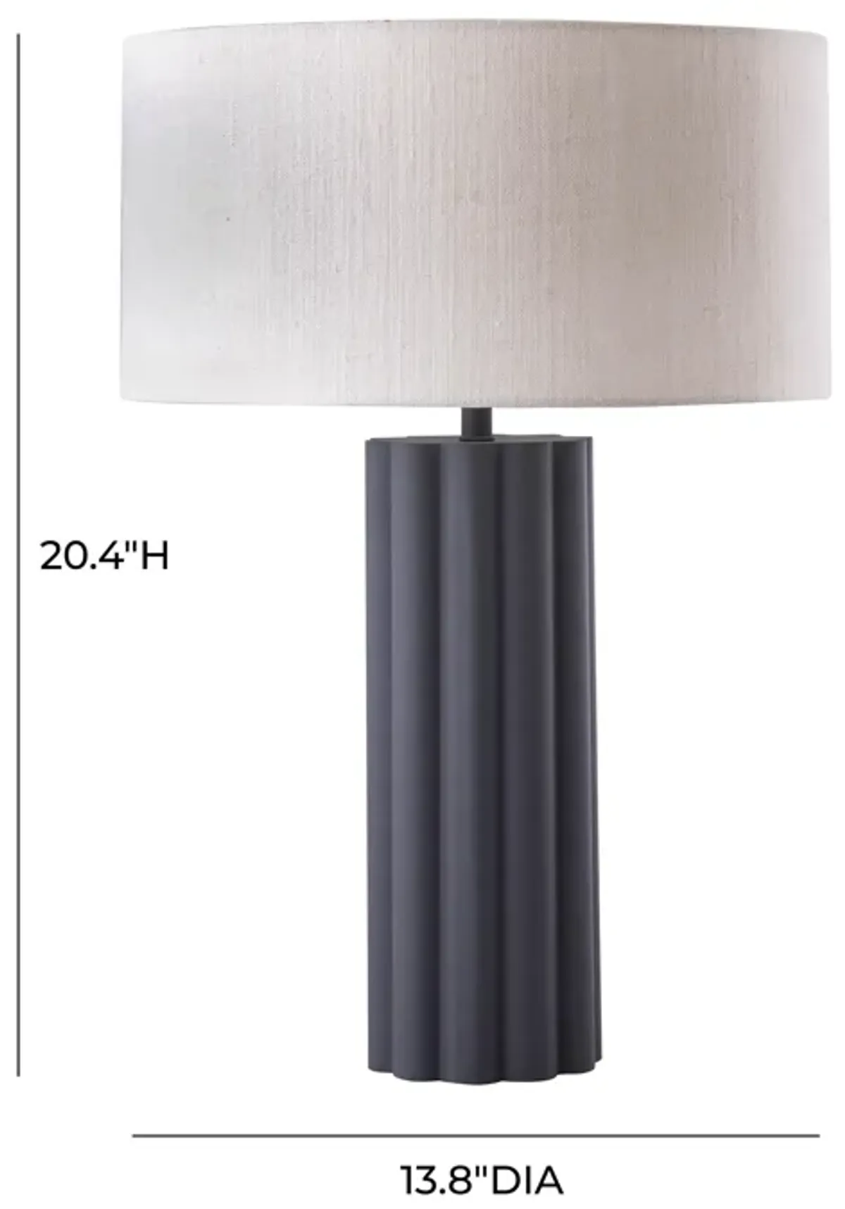 Latur Grey Table Lamp