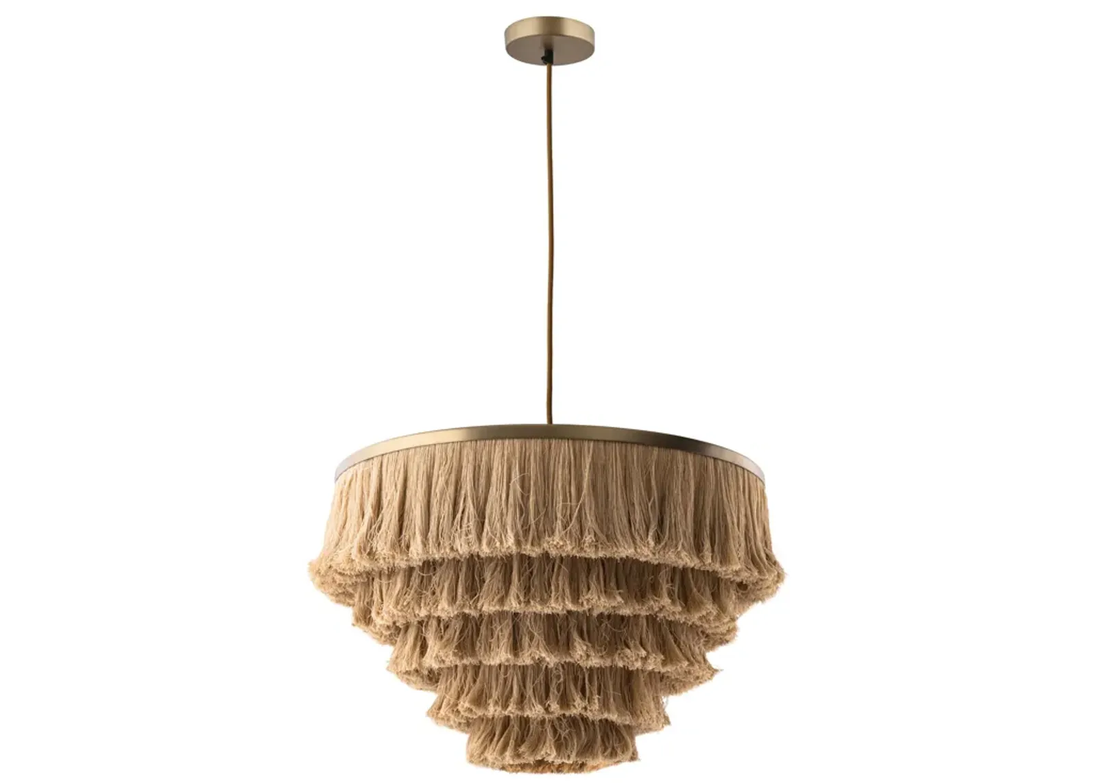 Sarai Natural Fringe Pendant