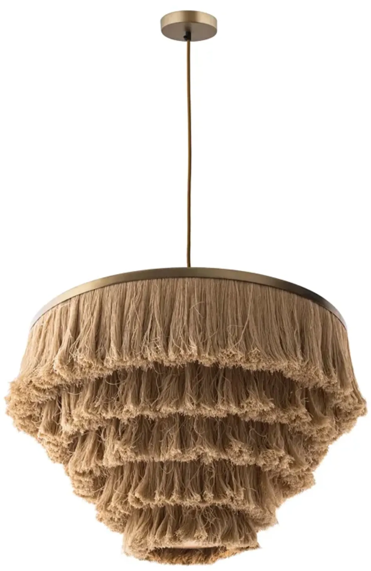 Sarai Natural Fringe Pendant