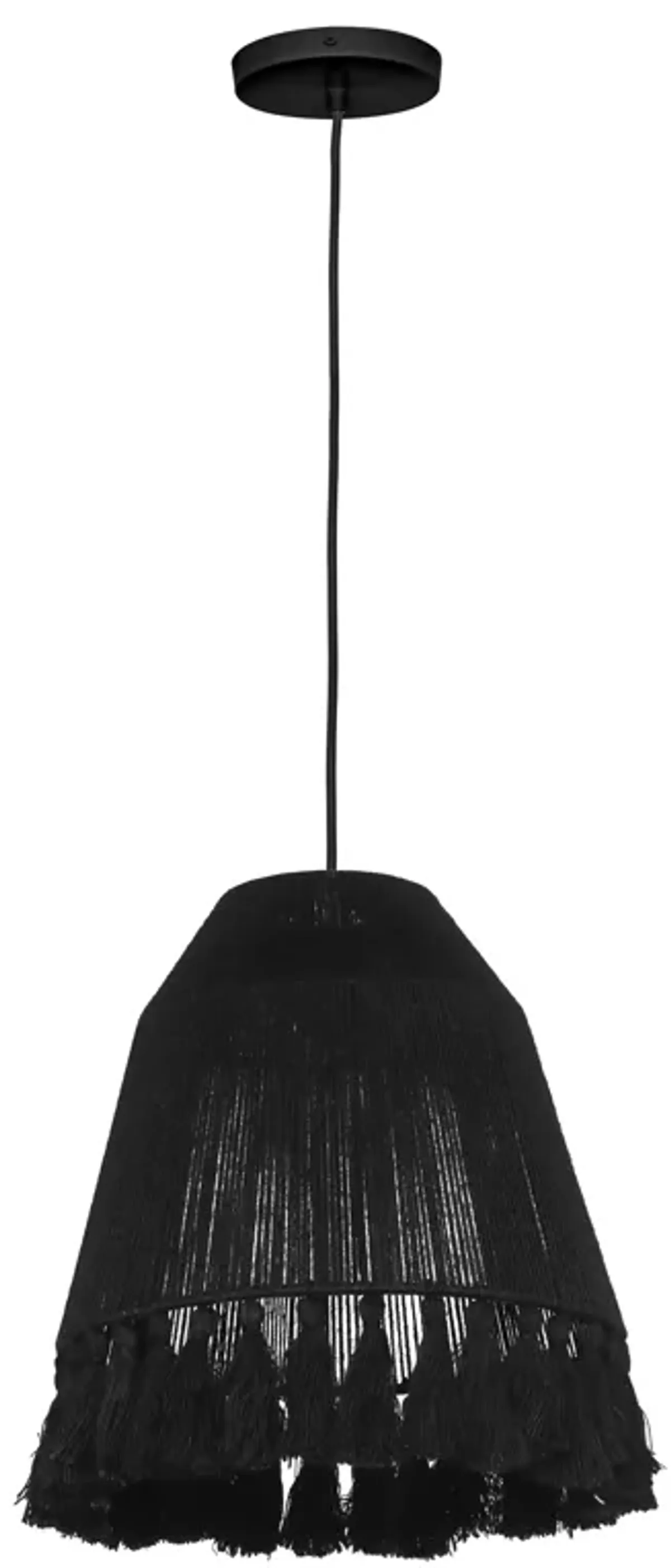 Bokaro Black Jute Pendant Lamp