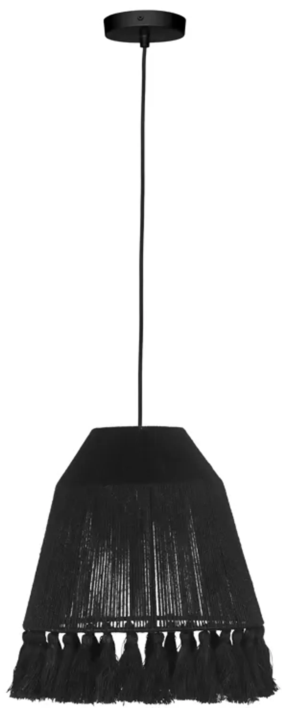 Bokaro Black Jute Pendant Lamp