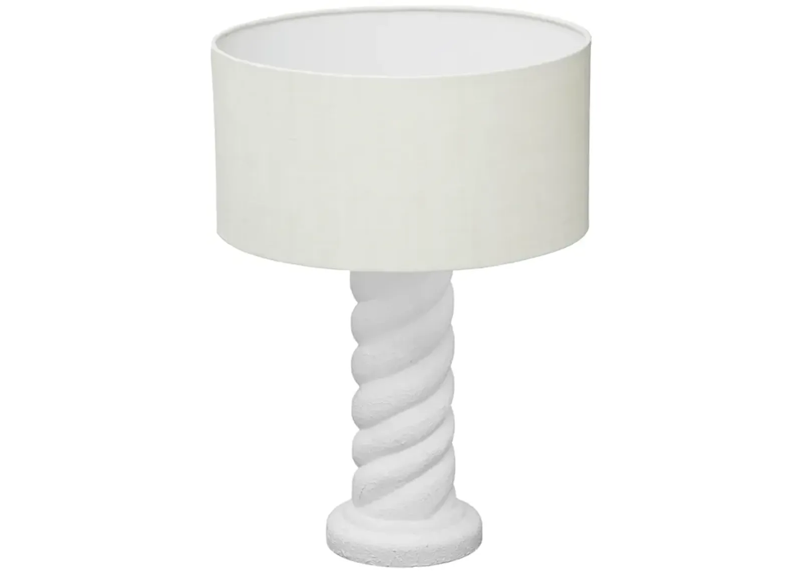 Rapunzel White and Cream Table Lamp