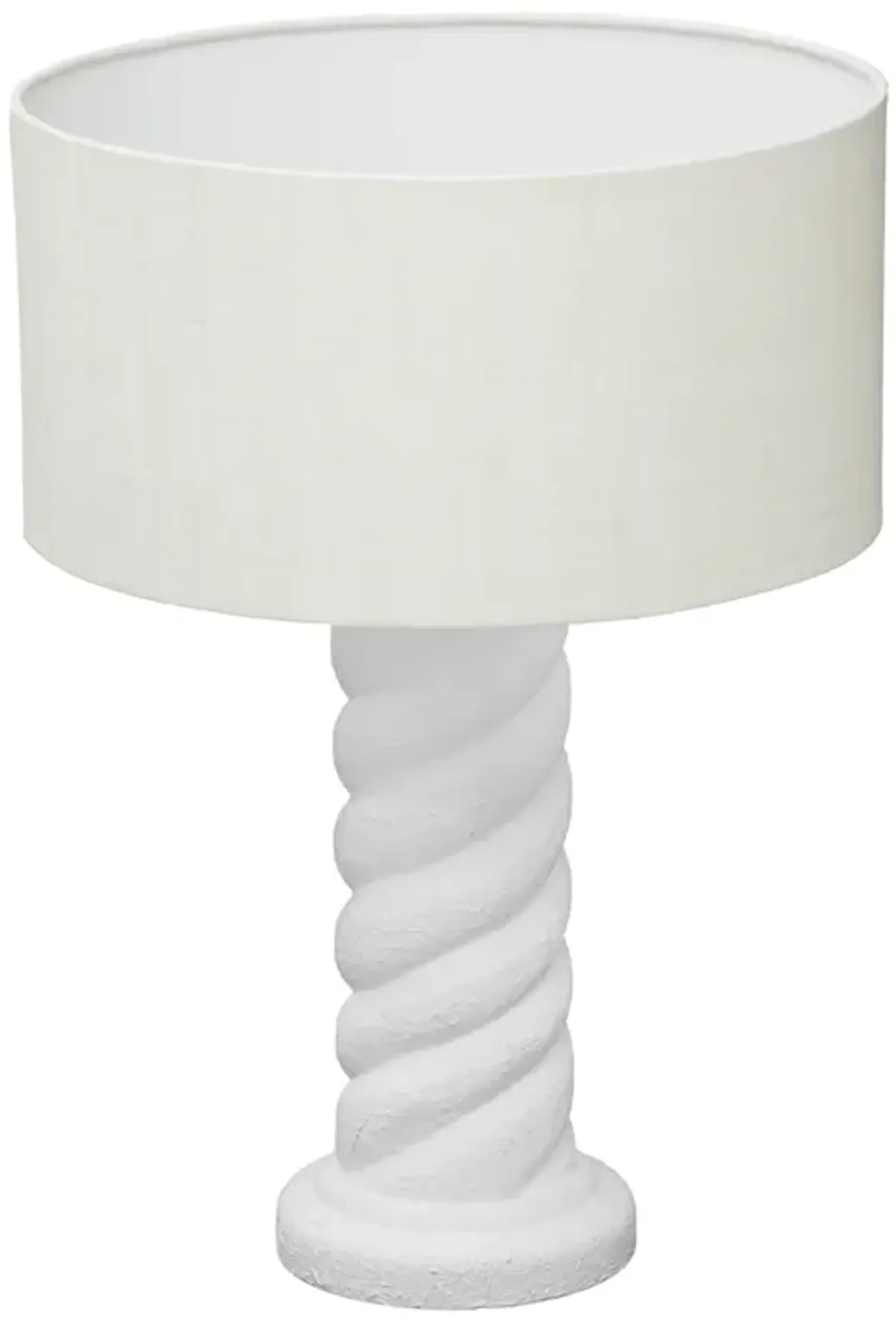 Rapunzel White and Cream Table Lamp