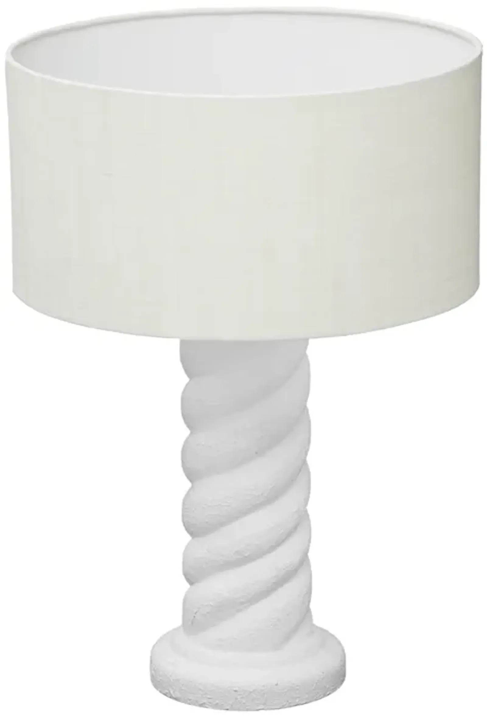 Rapunzel White and Cream Table Lamp