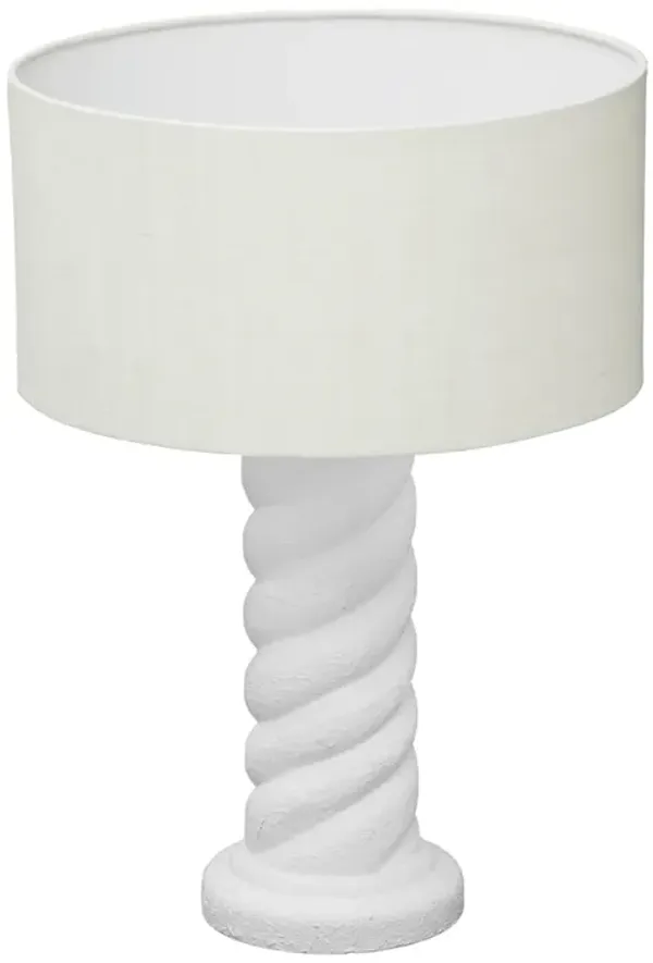 Rapunzel White and Cream Table Lamp
