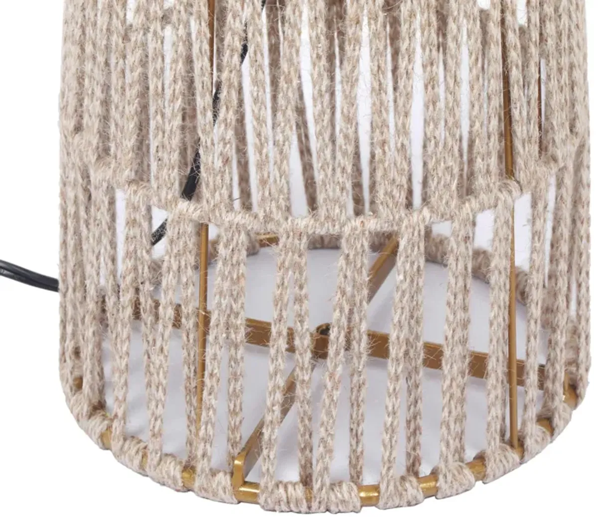 Beam Cream Natural Jute Floor Lamp