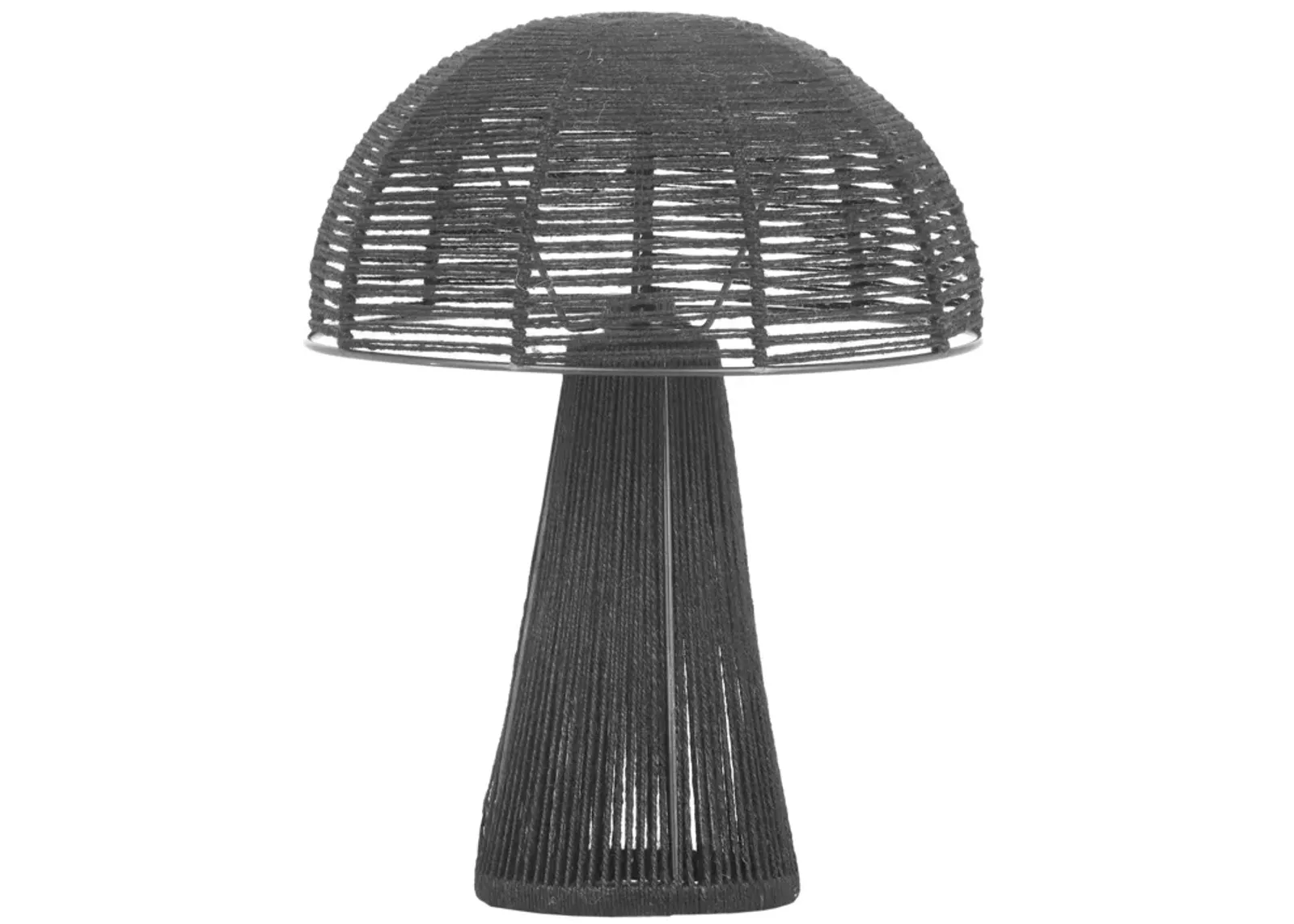 Oddy Black Jute Table Lamp