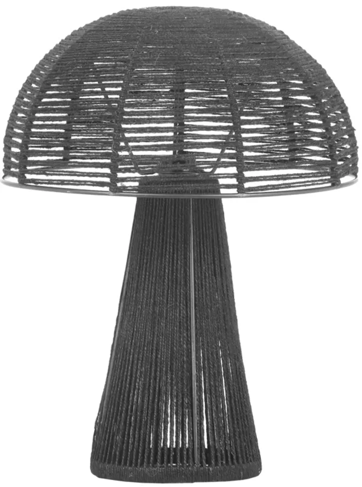 Oddy Black Jute Table Lamp